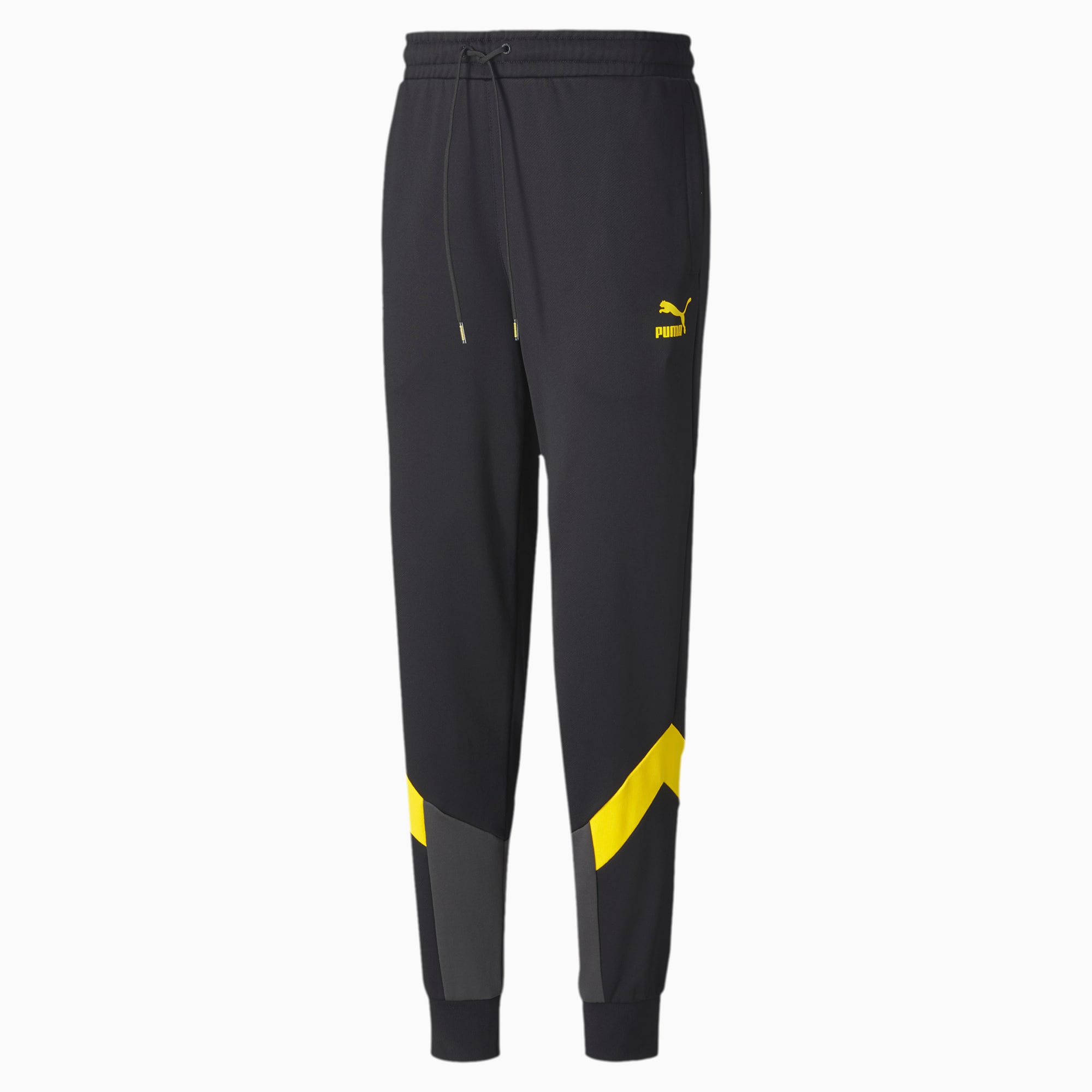 yellow track pants mens