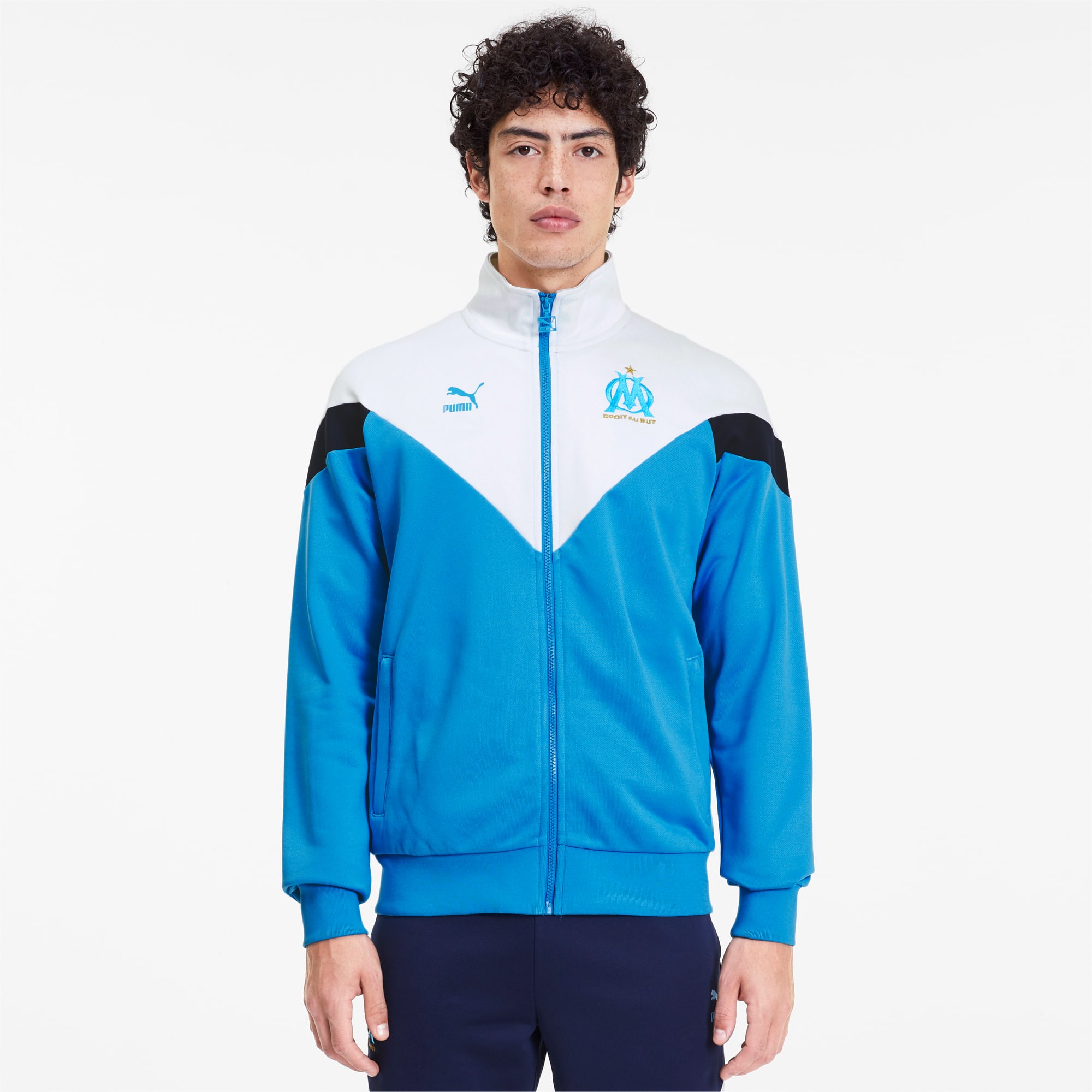 puma blue track jacket