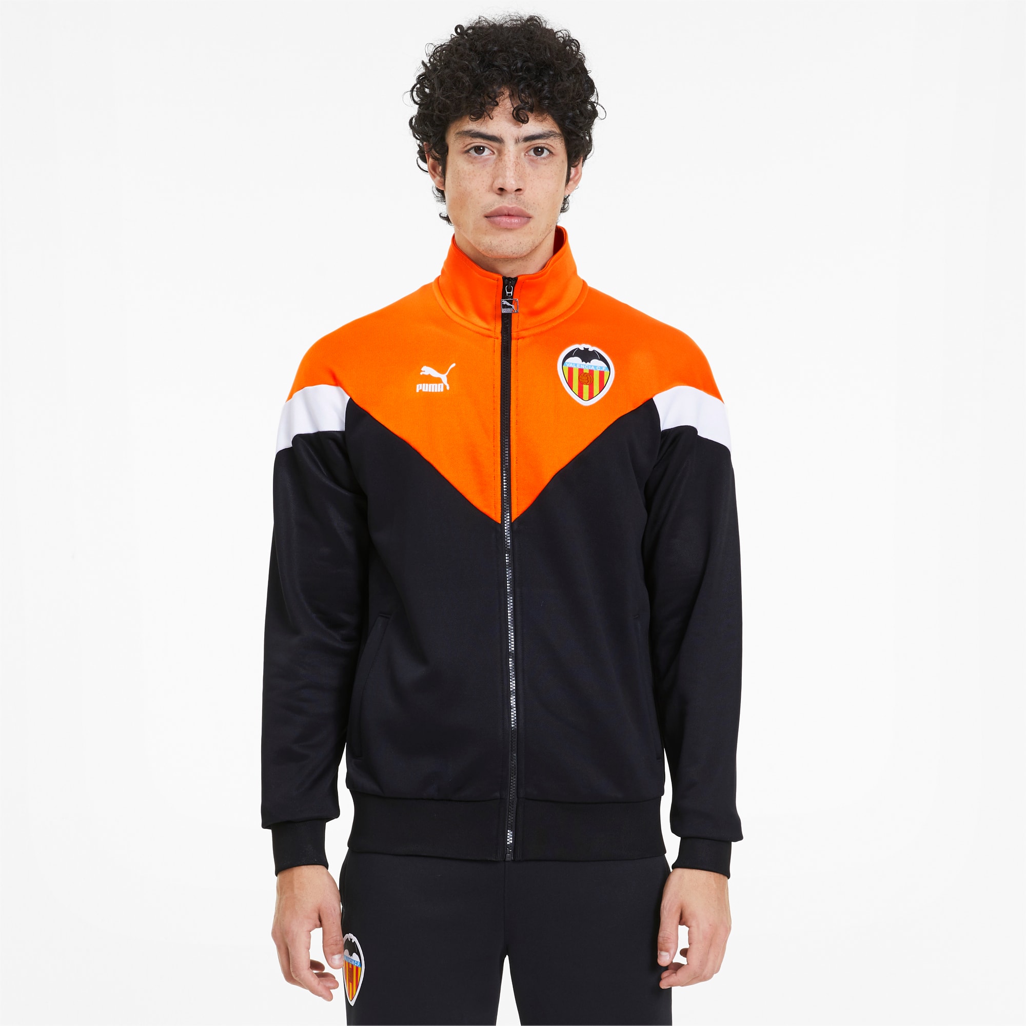 puma orange track jacket
