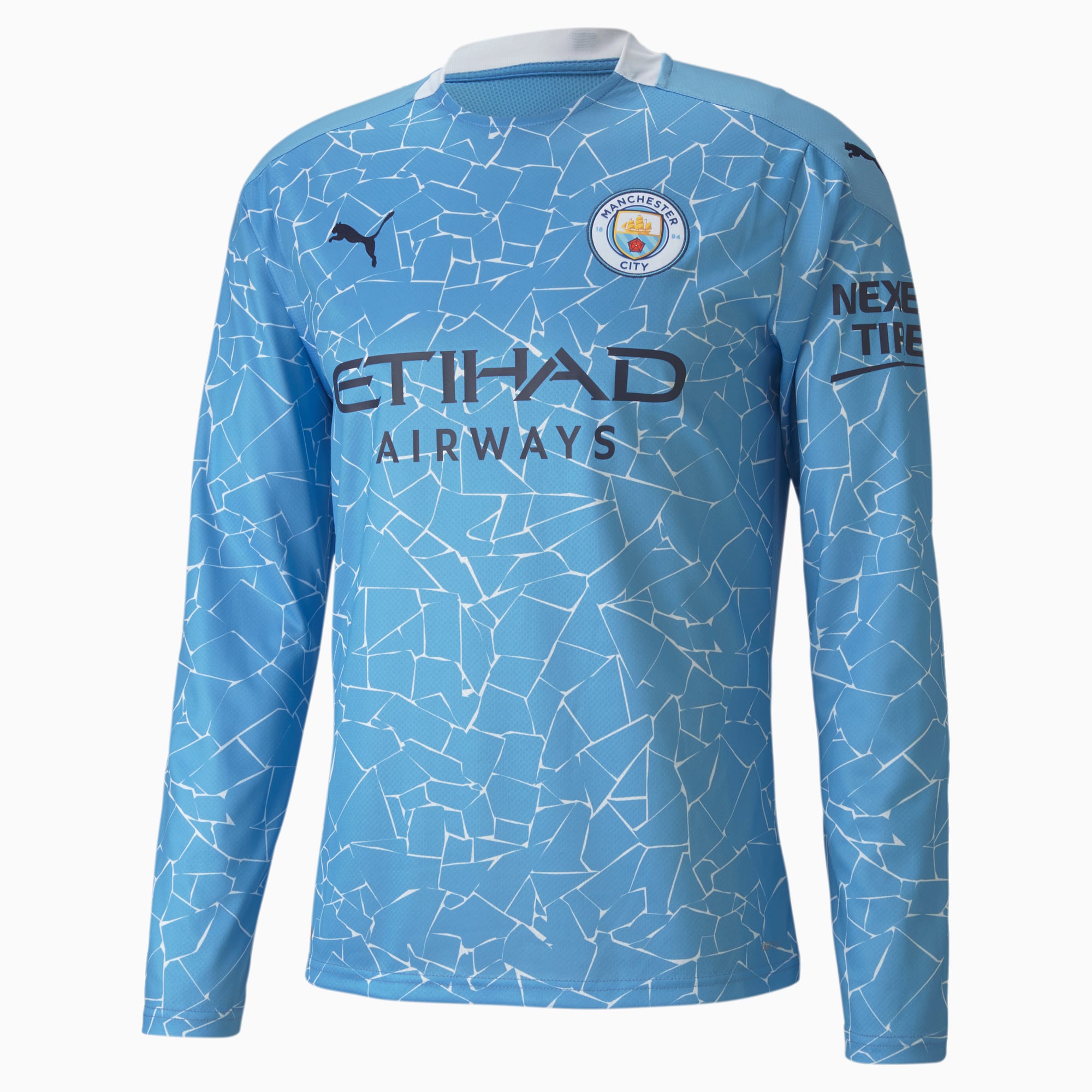 Manchester City Home Replica Long Sleeve Drycell Men S Jersey Team Light Blue Peacoat Puma Manchester City Fc Puma