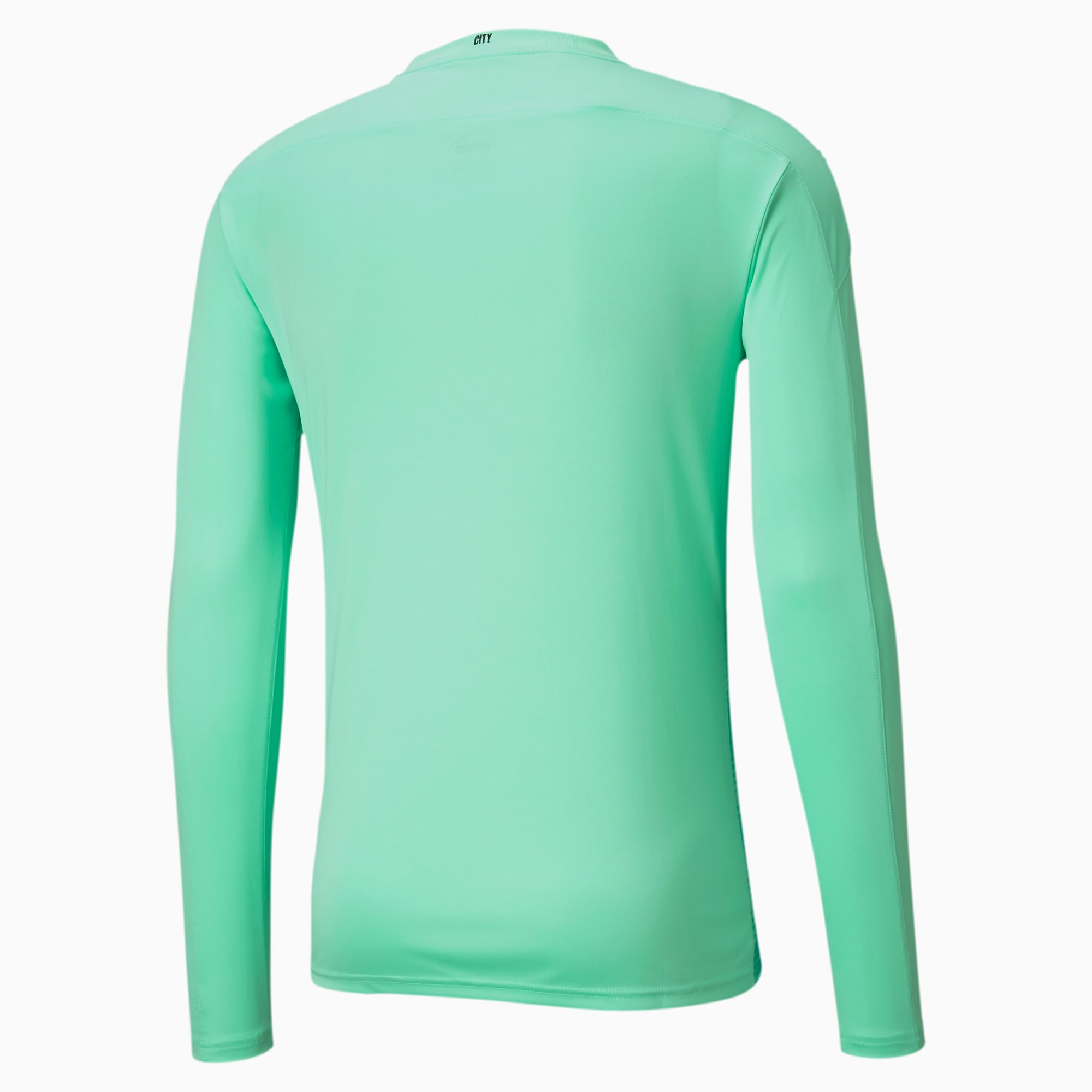 Man City Replica Men S Long Sleeve Goalkeeper Jersey Green Glimmer Aqua Green Puma Manchester City Puma