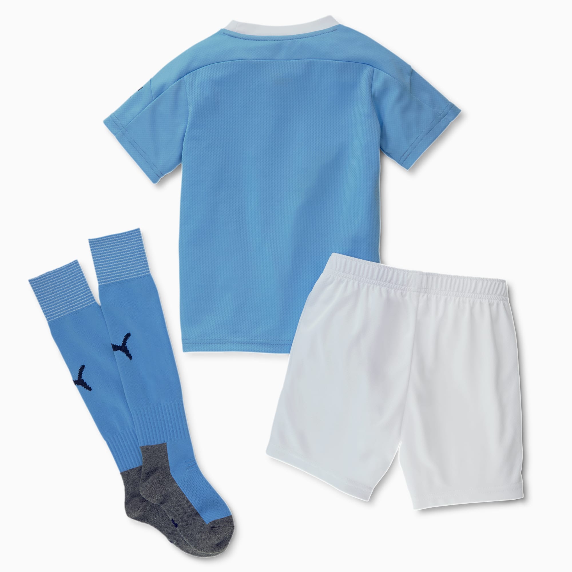 Man City Home Youth Mini Kit Team Light Blue Peacoat Puma Shoes Puma