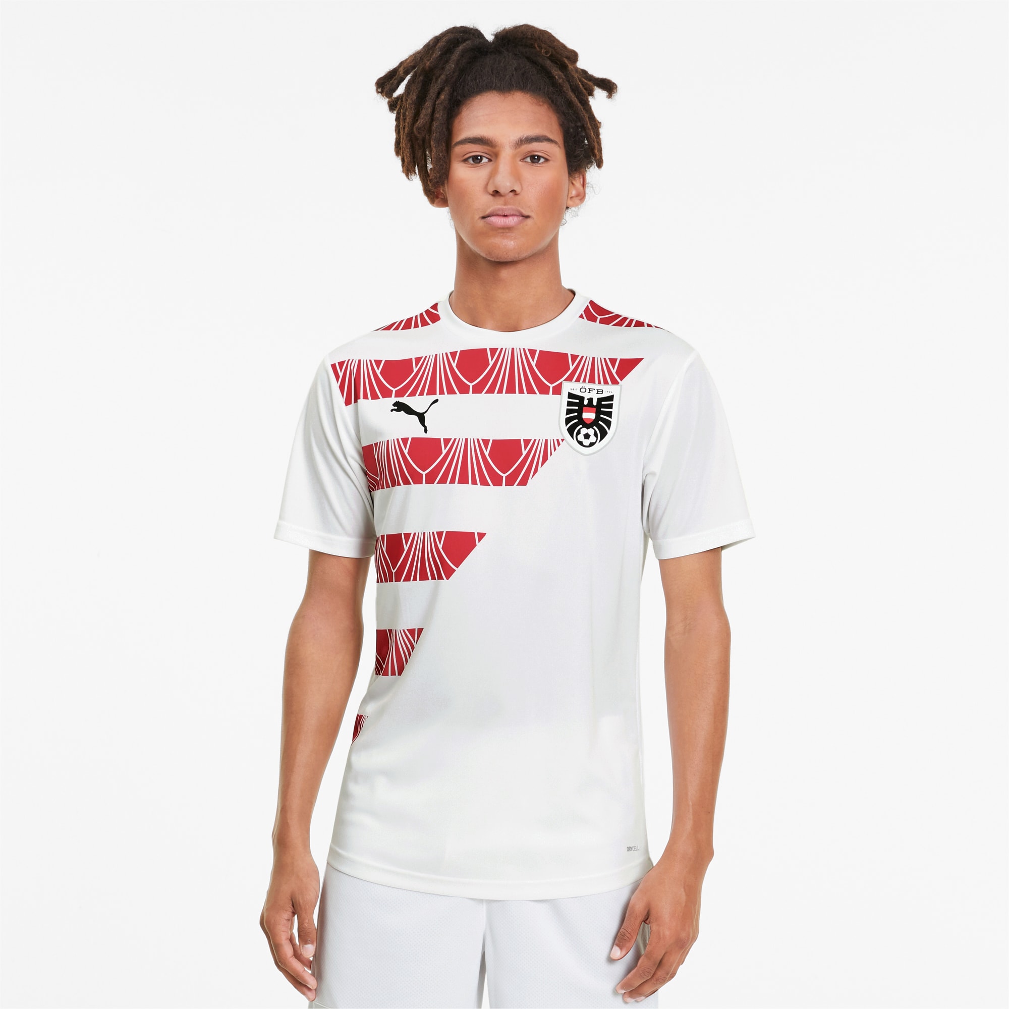 Austria Men S Stadium Jersey Puma White Chili Pepper Puma Austria Puma Finland