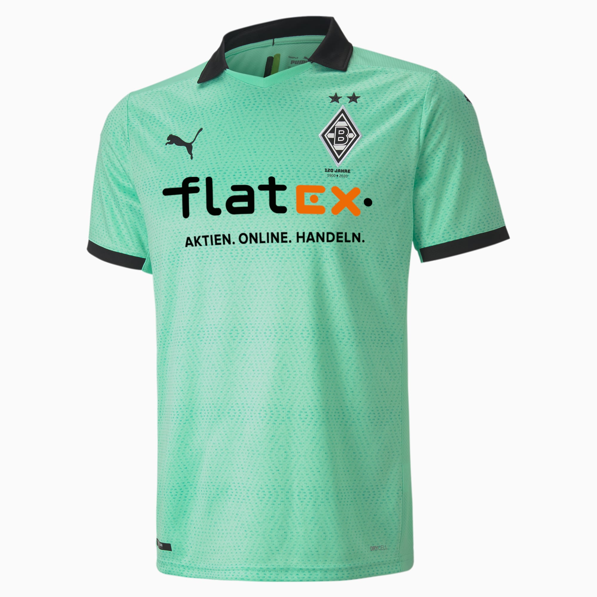 Borussia Monchengladbach Third Replica Men S Jersey Green Glimmer Puma Black Puma Borussia Monchengladbach Puma