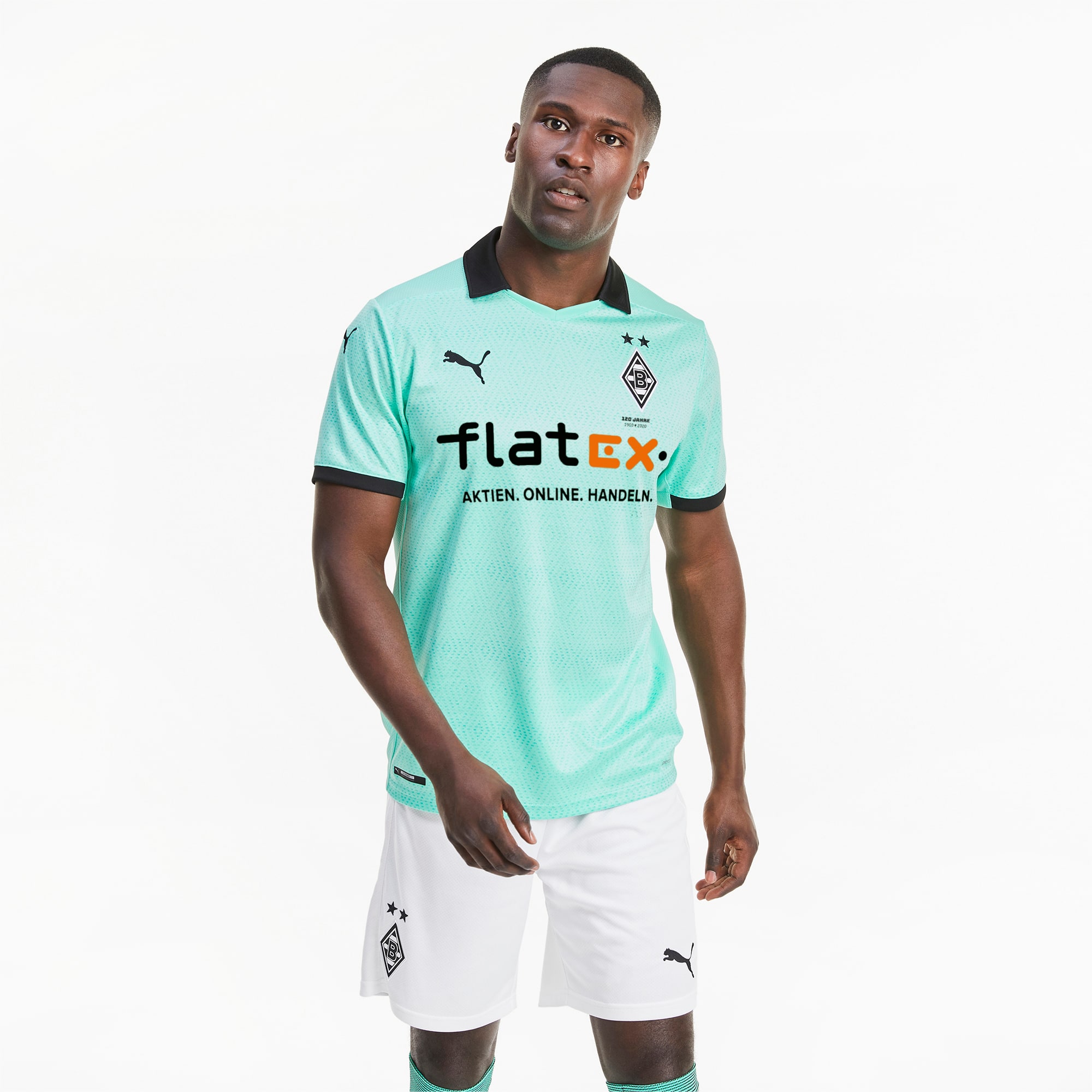 Borussia Monchengladbach Third Replica Men S Jersey Green Glimmer Puma Black Puma Borussia Monchengladbach Puma United Kingdom