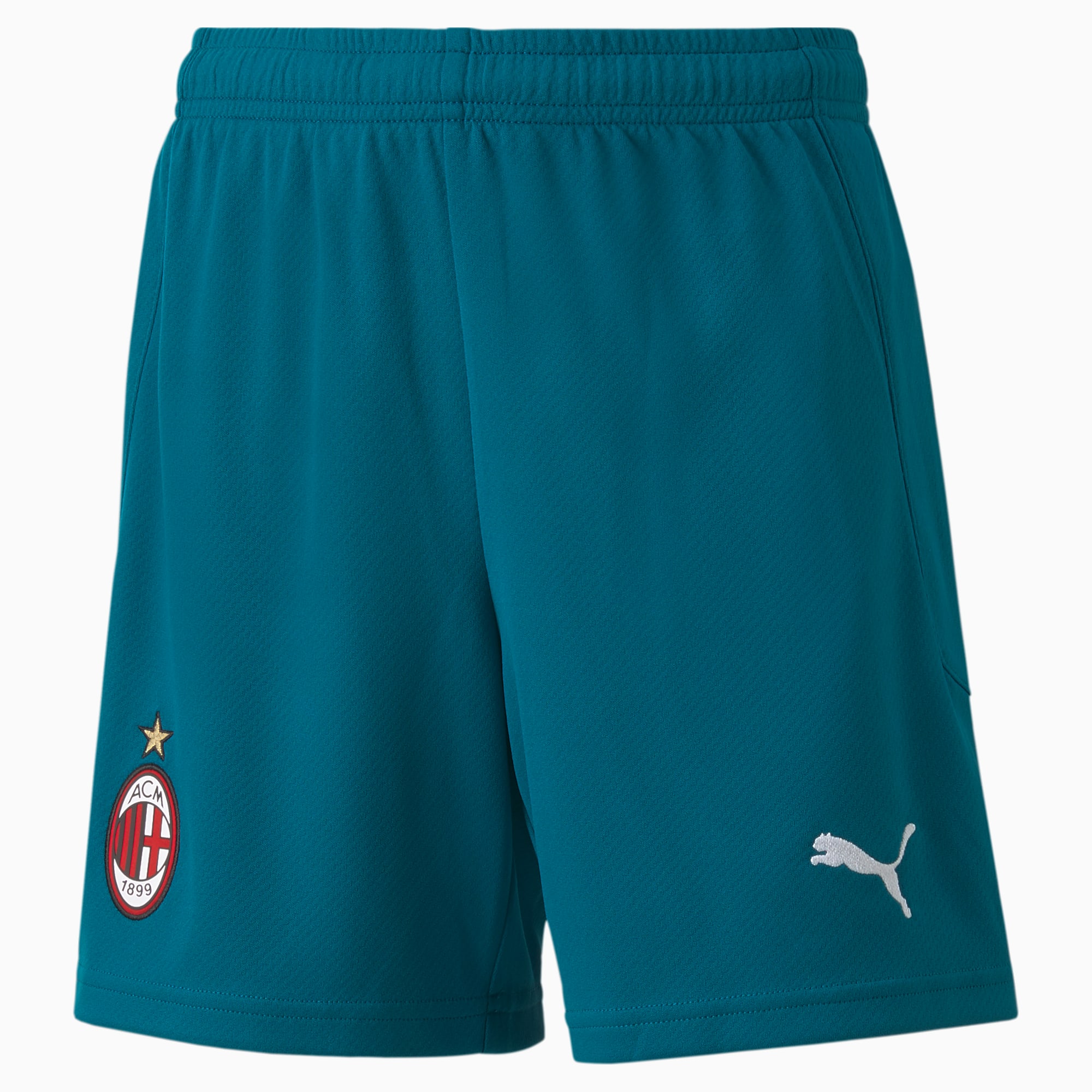 Ac Milan Replica Youth Football Shorts Deep Lagoon Gibraltar Sea Puma Kids Puma Latvia