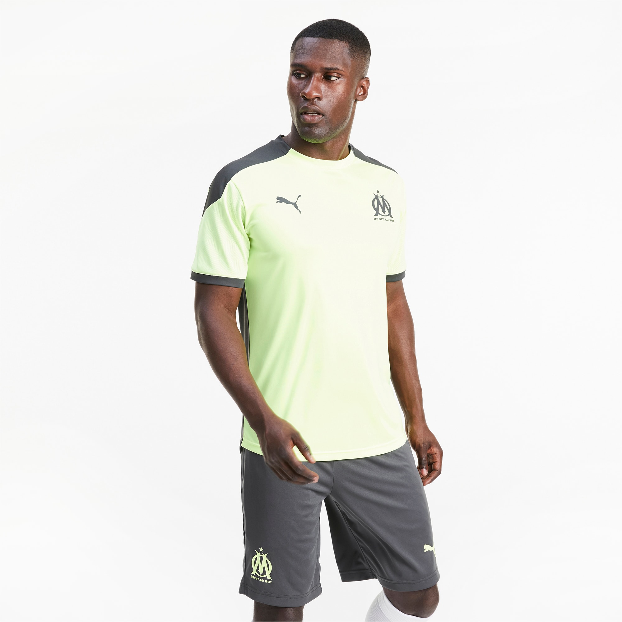 Olympique De Marseille Men S Training Jersey Fizzy Yellow Asphalt Puma Olympique De Marseille Puma Luxembourg