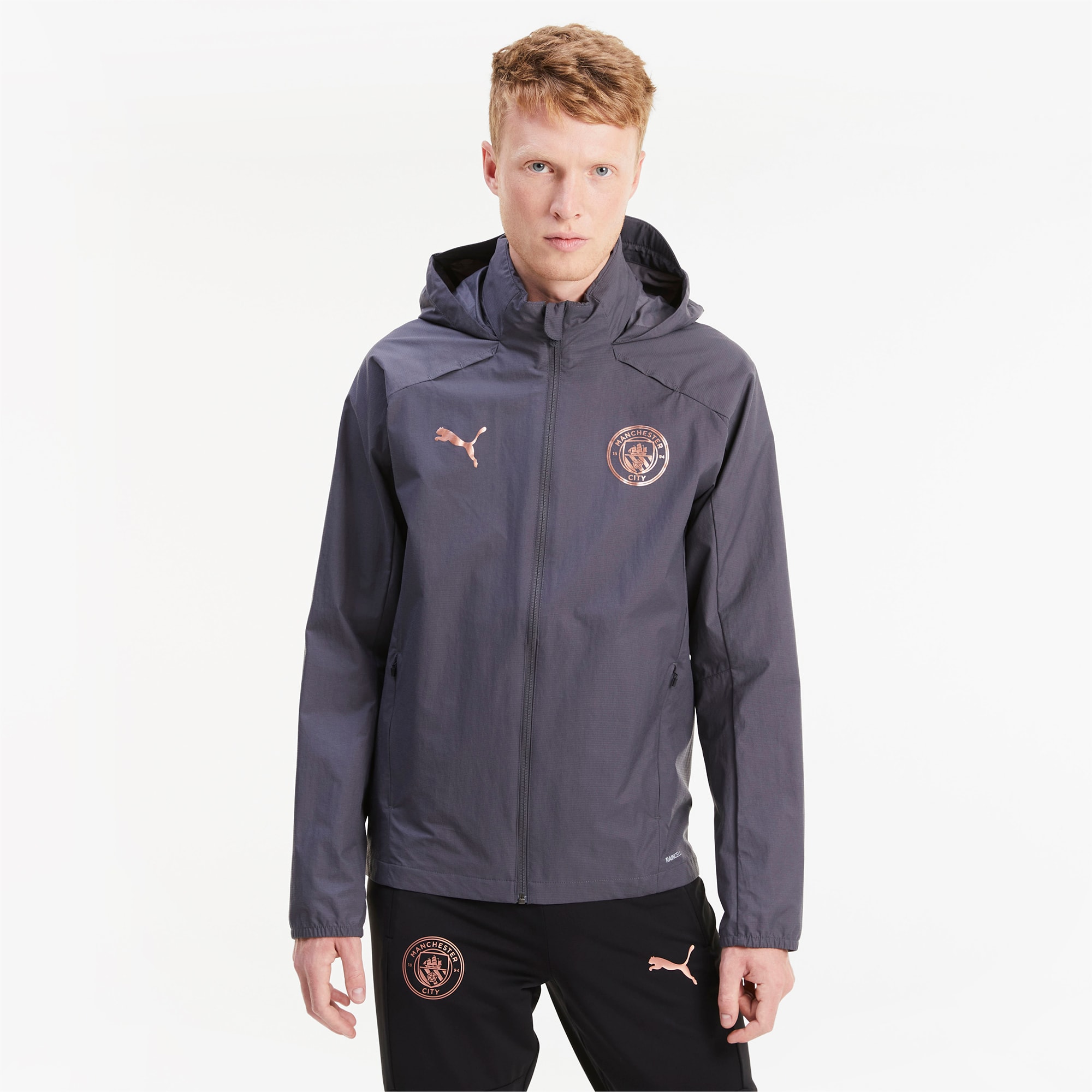 Man City Men's Football Rain Jacket