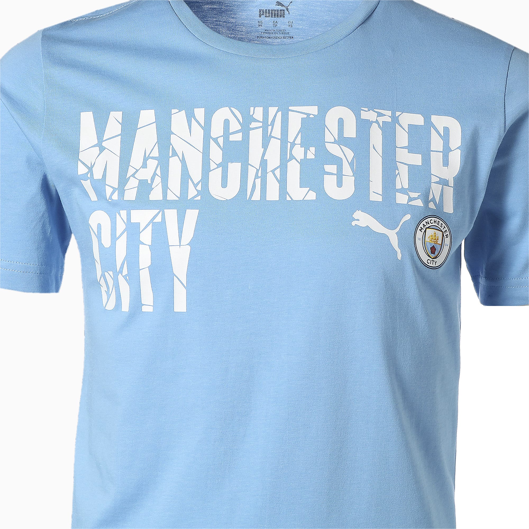 Puma公式 マンチェスター シティー Mcfc Ftblcore ワーディング 半袖 Tシャツ サッカー ユニフォーム メンズ Team Light Blue Puma White プーマ Tシャツ プーマ