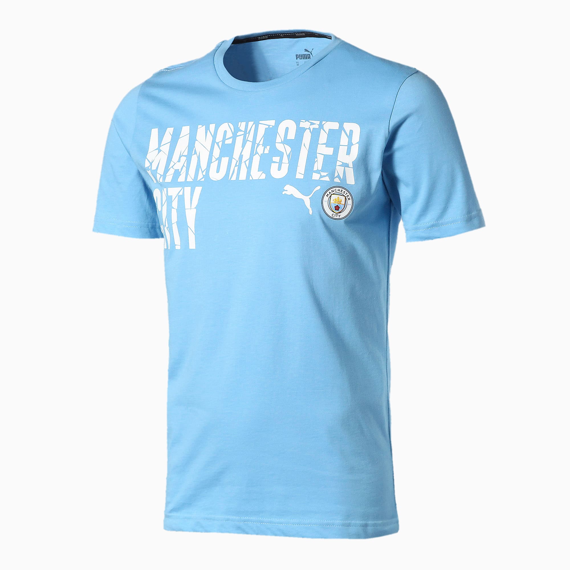 Puma公式 マンチェスター シティー Mcfc Ftblcore ワーディング 半袖 Tシャツ サッカー ユニフォーム メンズ Team Light Blue Puma White プーマ Tシャツ プーマ