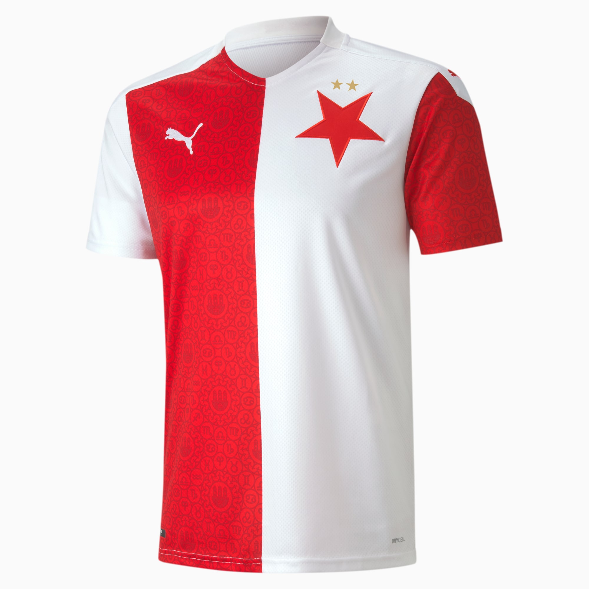 Slavia Prague Men S Replica Home Jersey Puma White Puma Red Puma Slavia Prague Puma Luxembourg