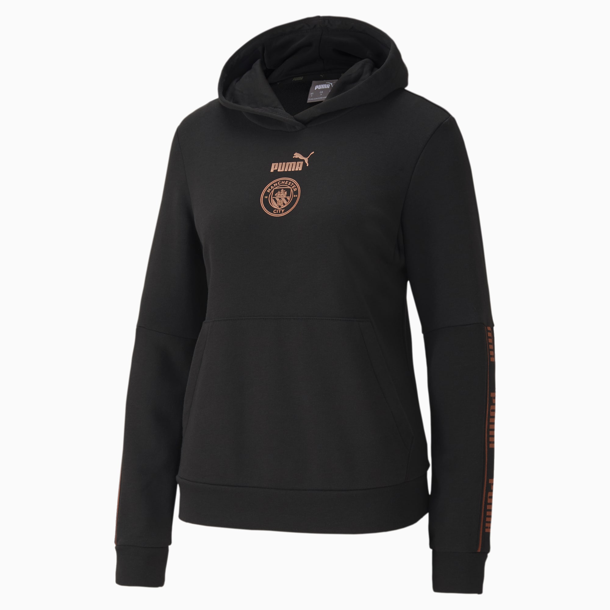 Man City Ftblculture Men S Football Hoodie Puma Black Copper Puma Shoes Puma