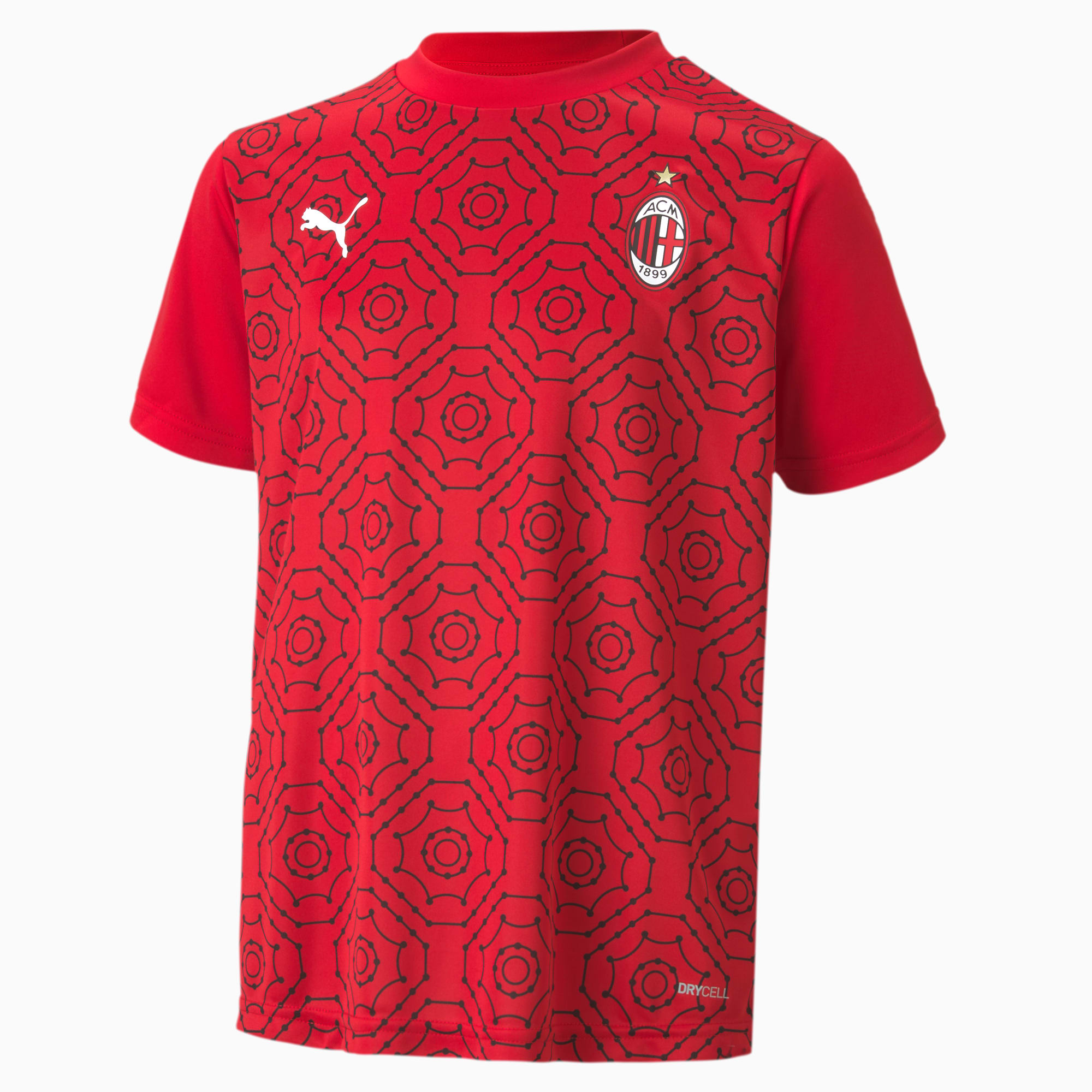 Ac Milan Home Stadium Youth Jersey Tango Red Puma Black Puma Shoes Puma