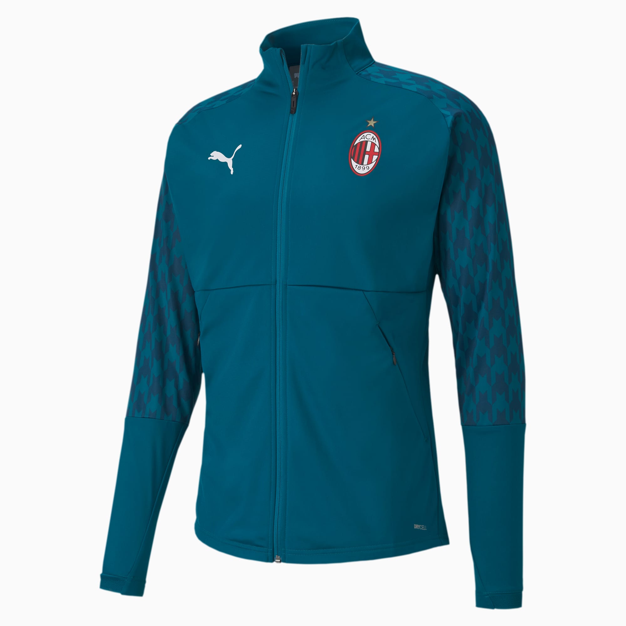 Ac Milan Third Stadium Men S Football Jacket Deep Lagoon Gibraltar Sea Puma Shoes Puma