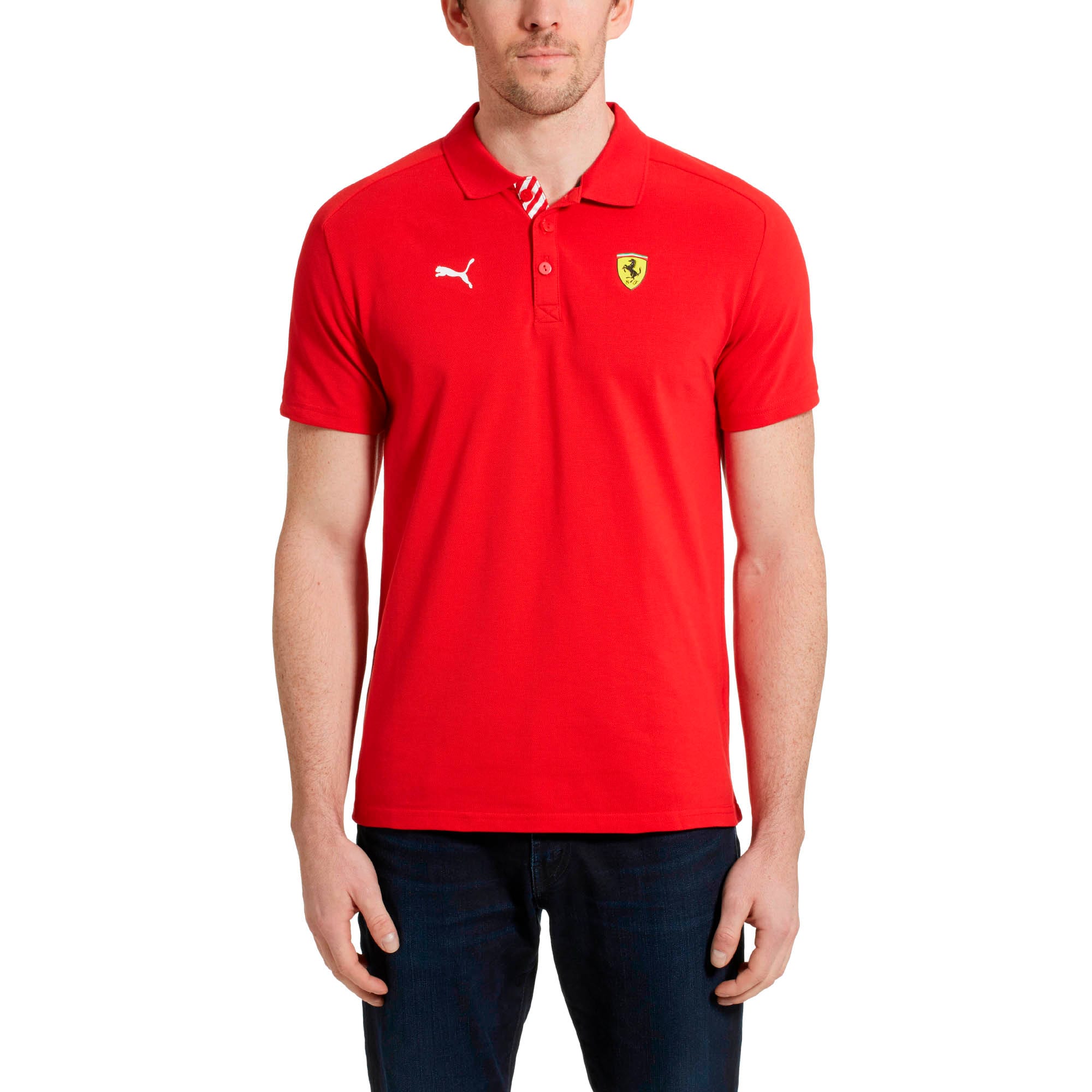 PUMA Polo Ferrari Race, Rouge, XS Homme : : Mode