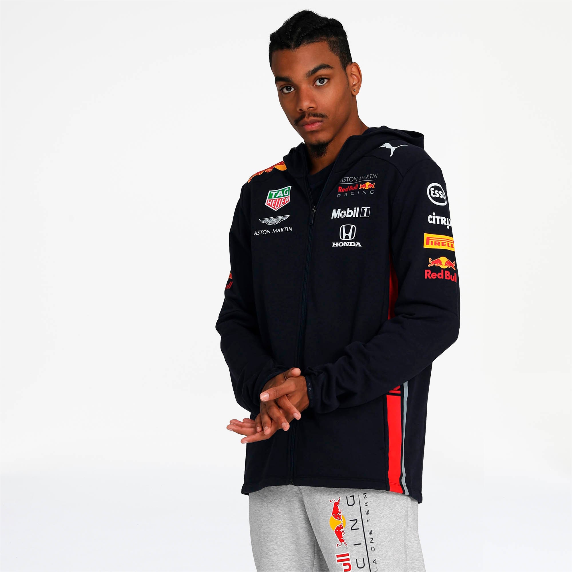 Red Bull Racing Men s Hooded Sweat Jacket