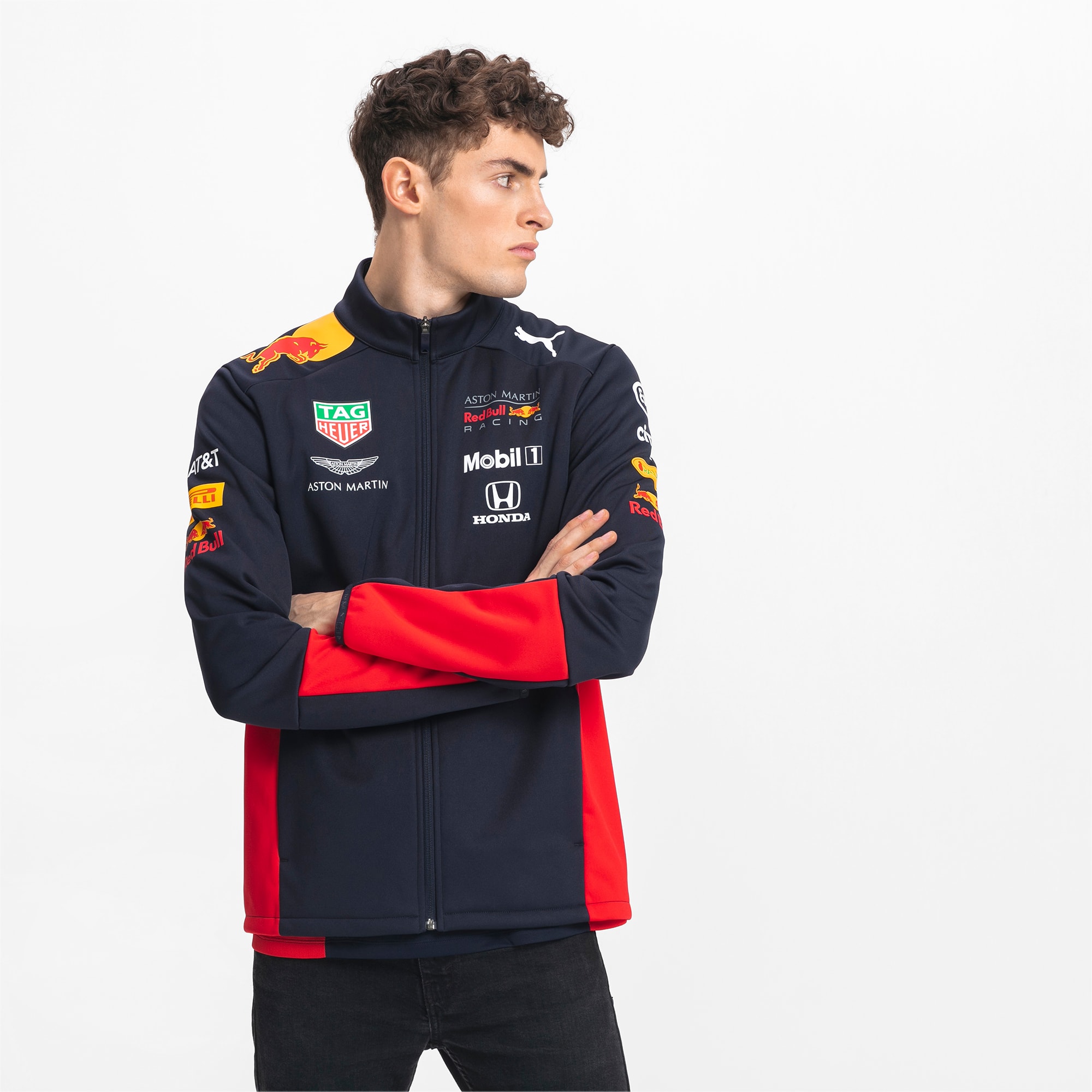 Red Bull Racing Team Men S Softshell Jacket Night Sky Puma Motorsport Puma United Kingdom