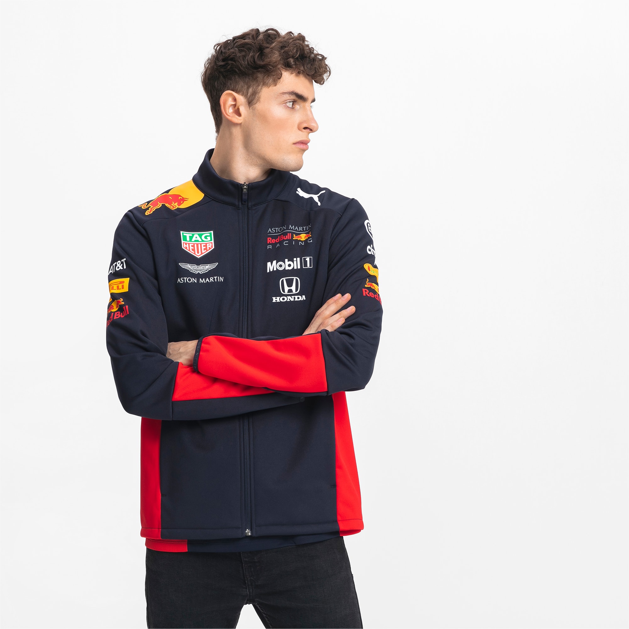 puma red bull softshell jacket