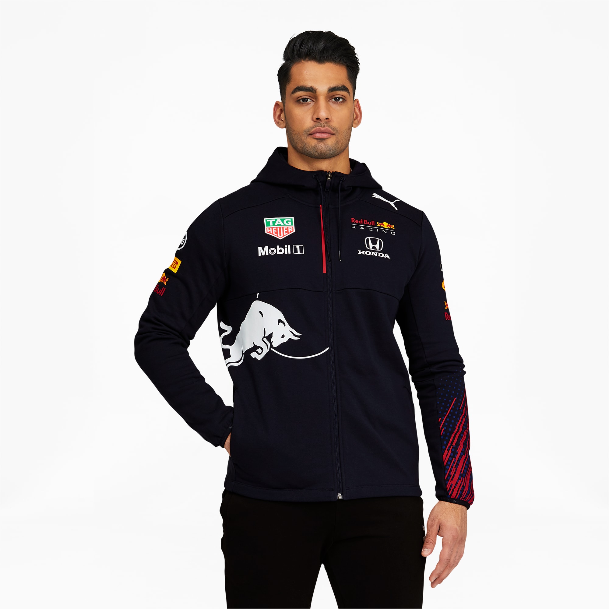 Red Bull Racing Team Men s Full Zip Hooded Jacket