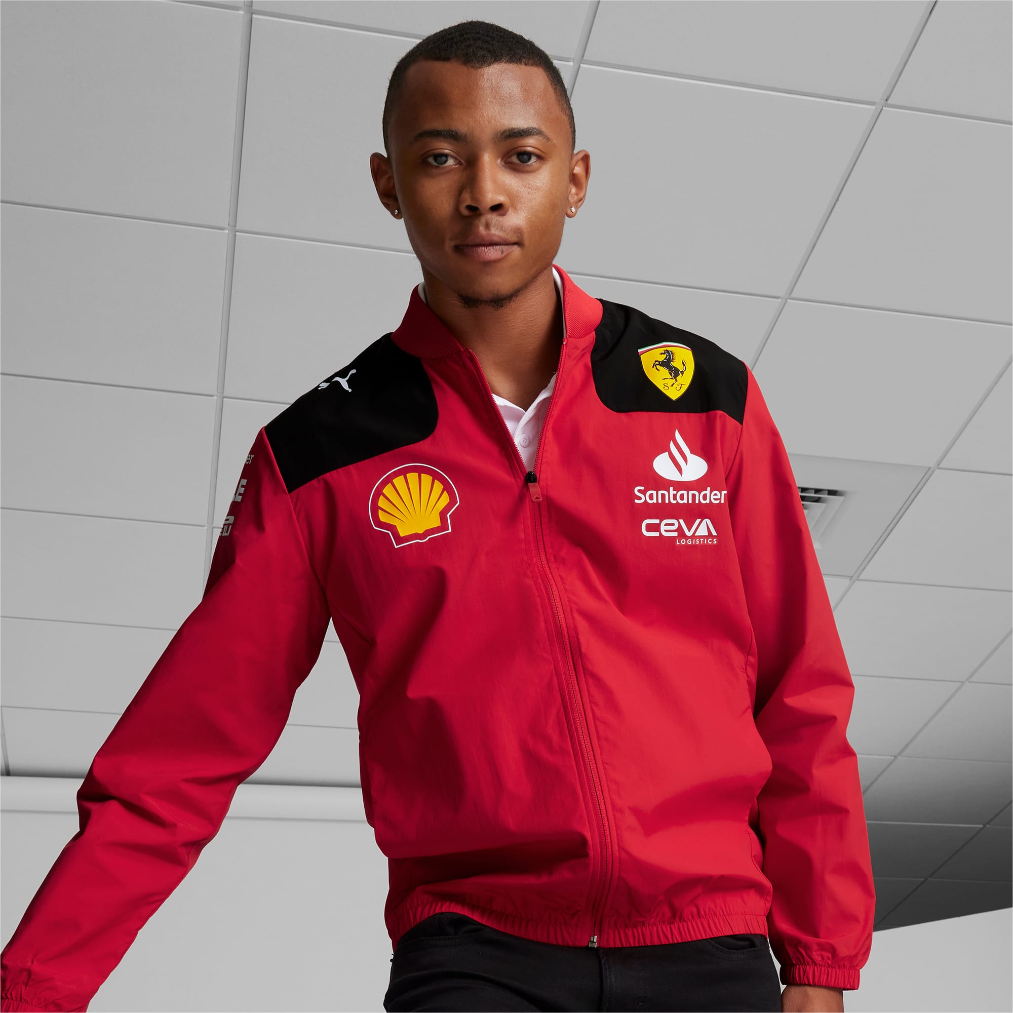 Sweatshirt zippé Ferrari F1 pour homme