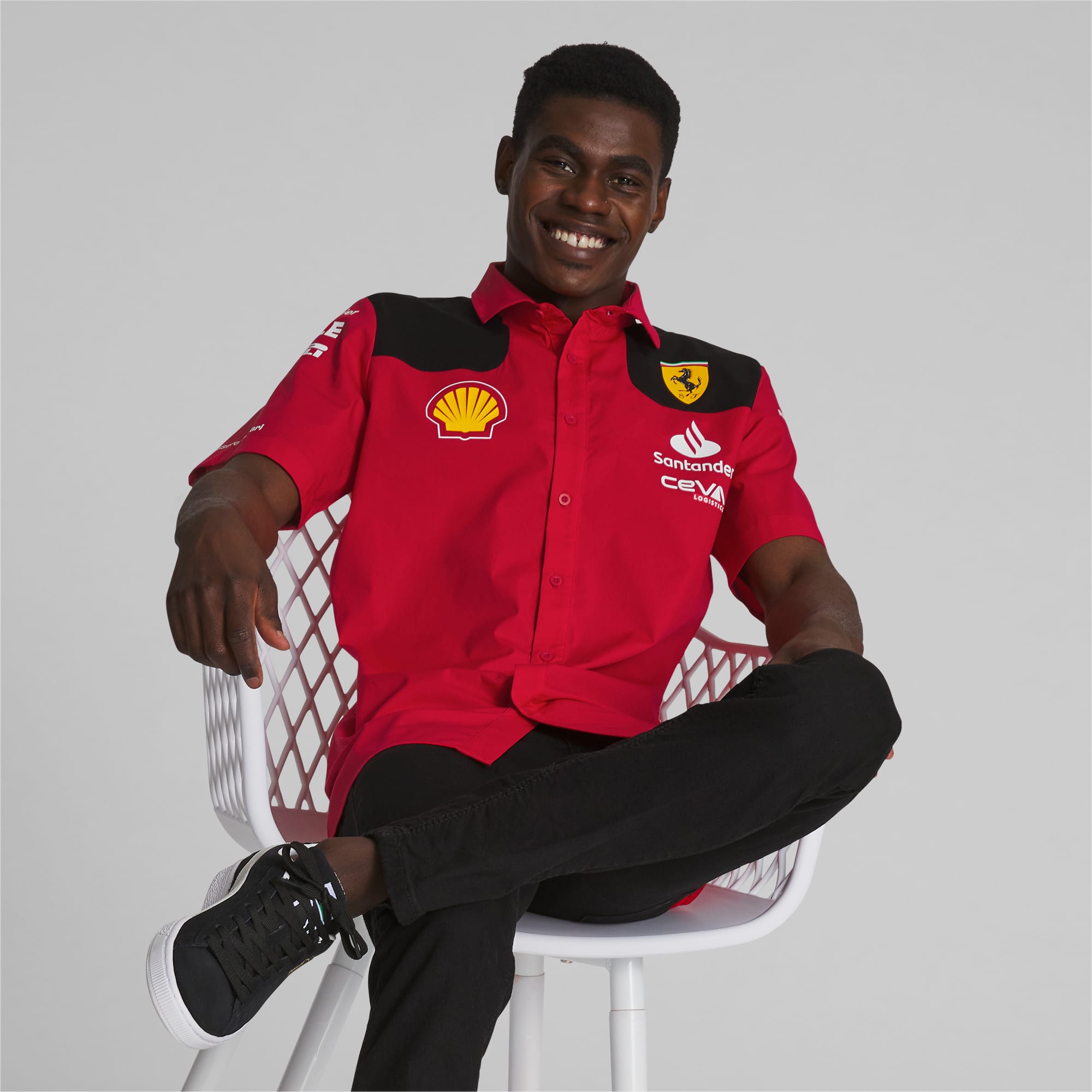 Camiseta Ferrari Team 2023 Preta - ExtremeDesigns