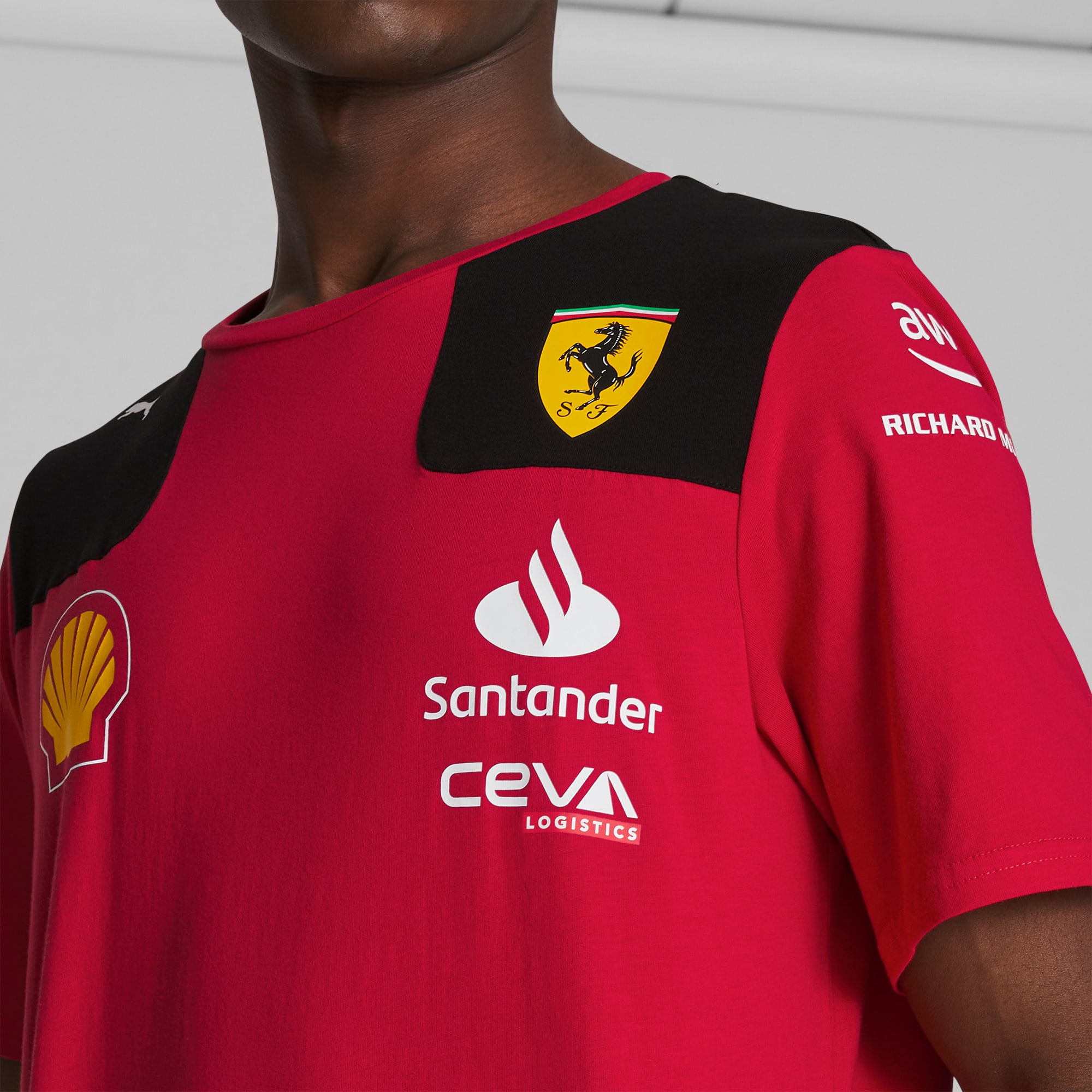 PUMA Scuderia Ferrari - T-Shirt de l'équipe 2023 - Rouge - Hommes