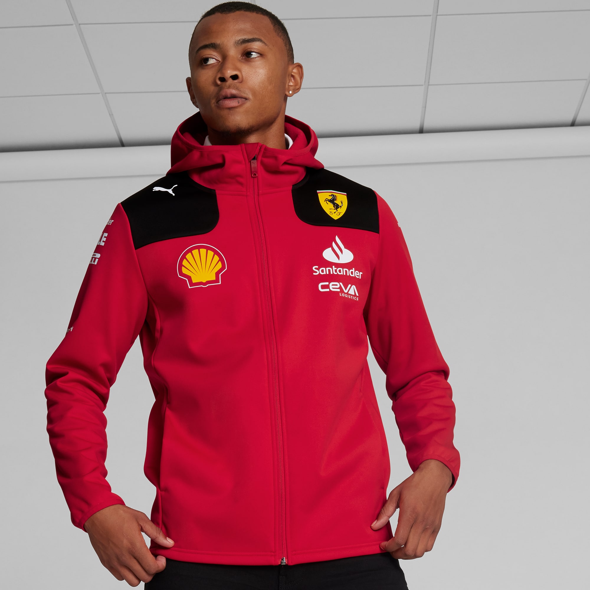 Chaqueta softshell replica del equipo Scuderia Ferrari 2023