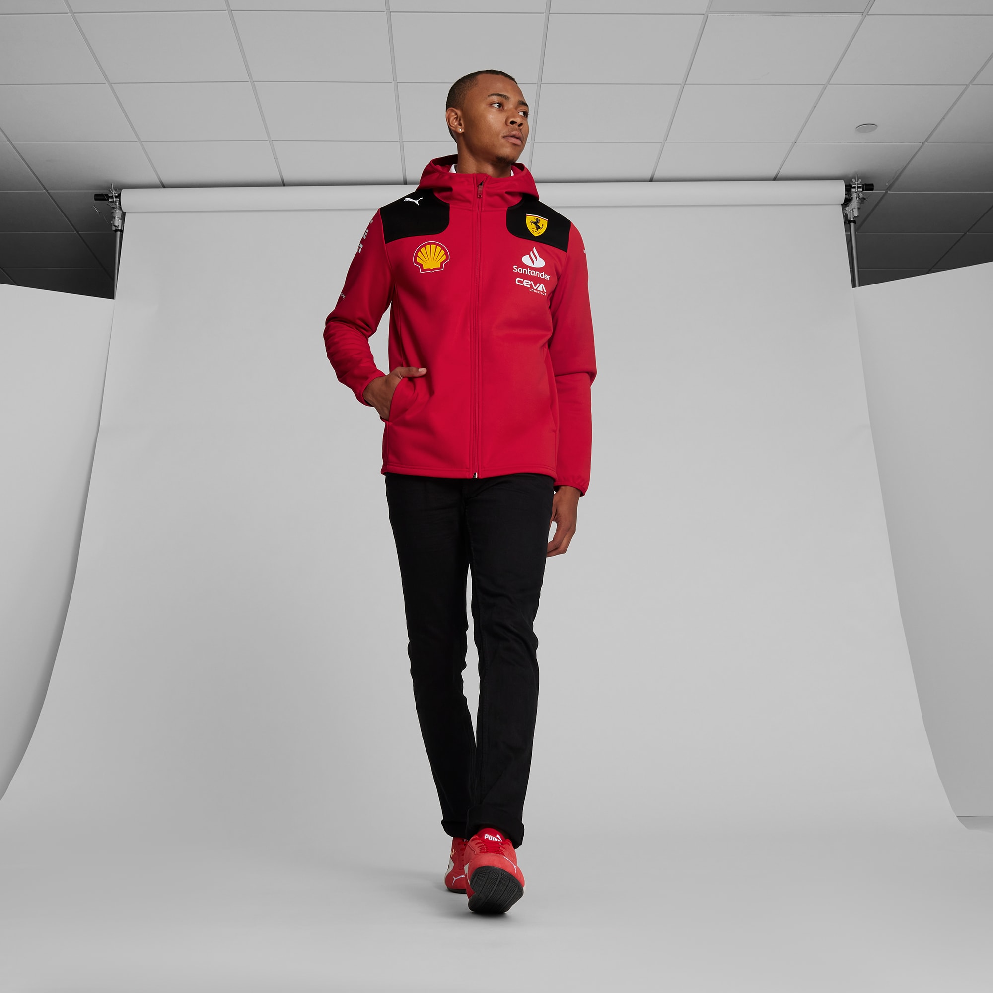 Chaqueta softshell replica del equipo Scuderia Ferrari 2023