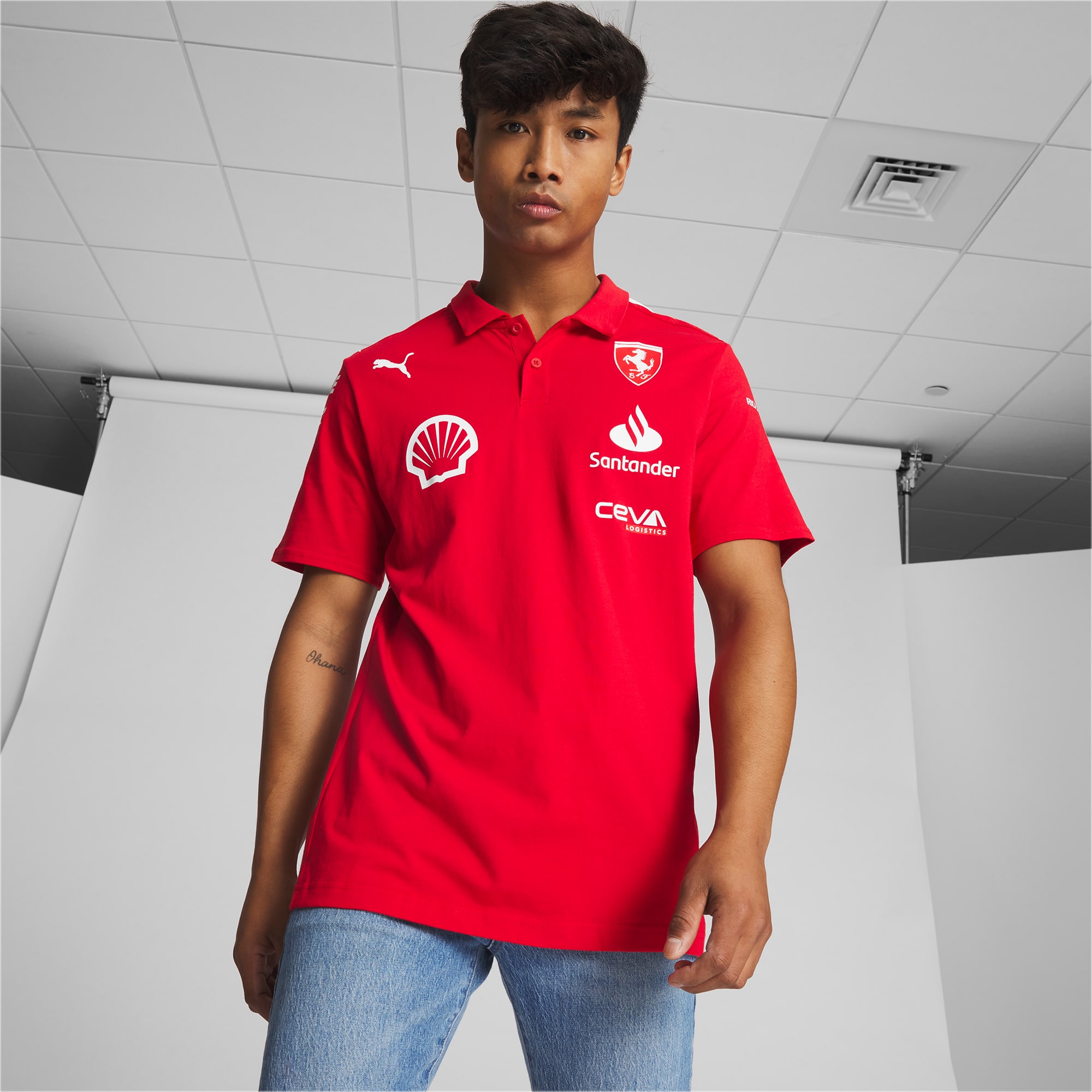 Polo FERRARI F1 Puma Team rouge pour homme- En vente sur ORECA STORE