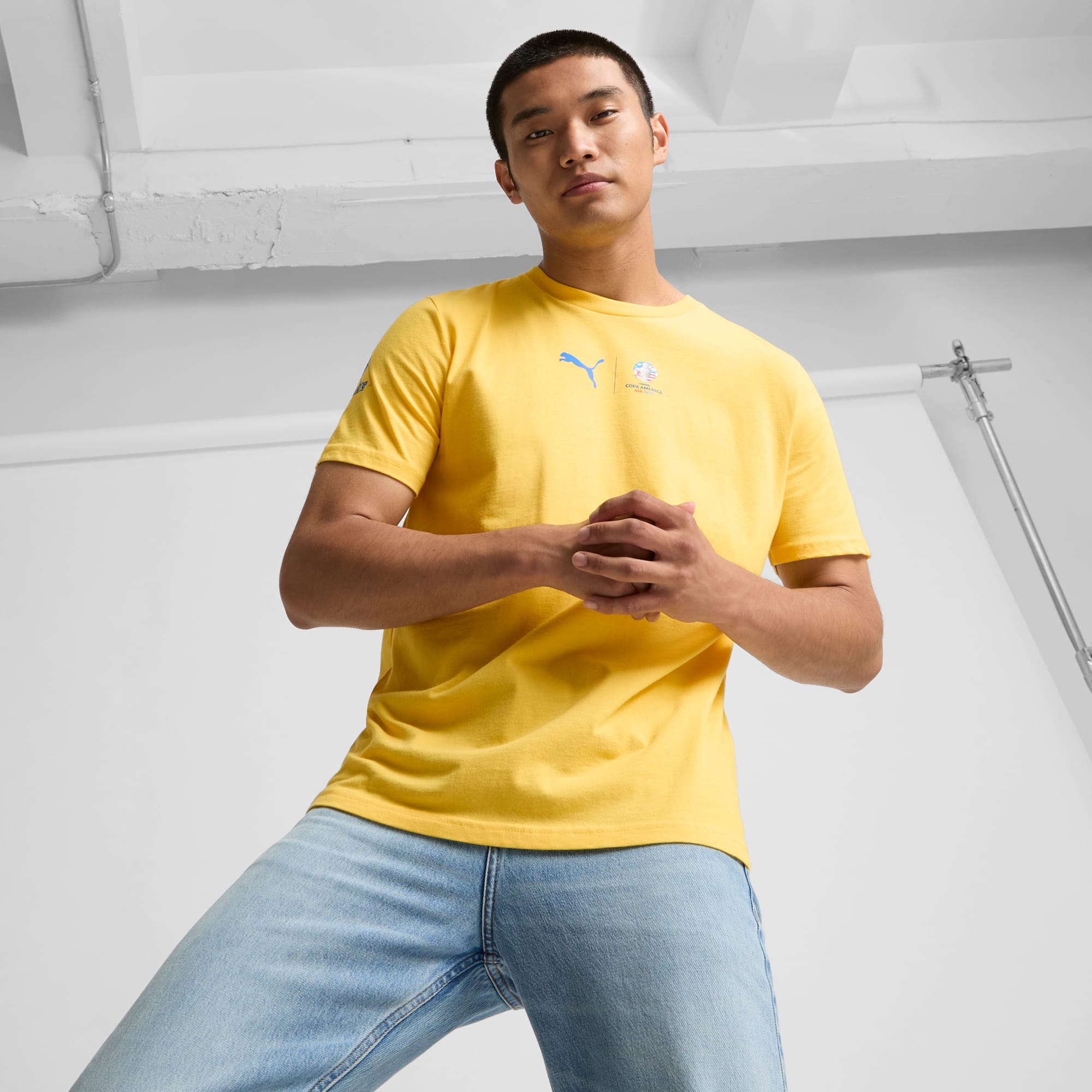 ★PUMA★クンブレCONMEBOLコパアメリカ2024メンズTシャツ PUMA CONMEBOL Copa América 2024 Brazil Men's Tee | PUMA