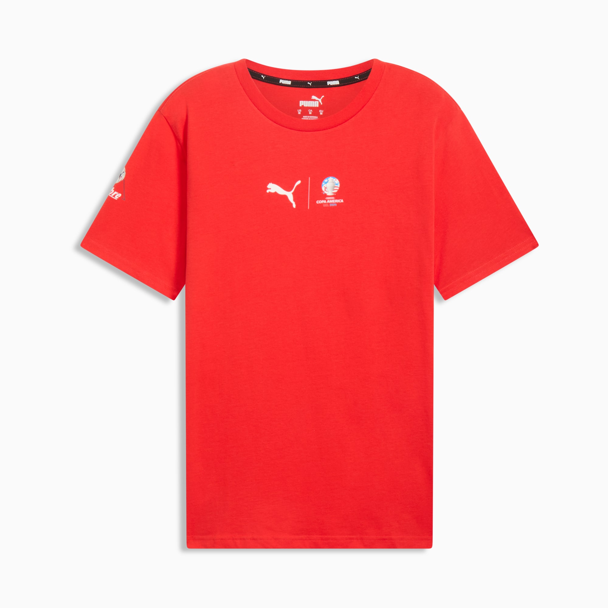 Red and gold puma shirt best sale