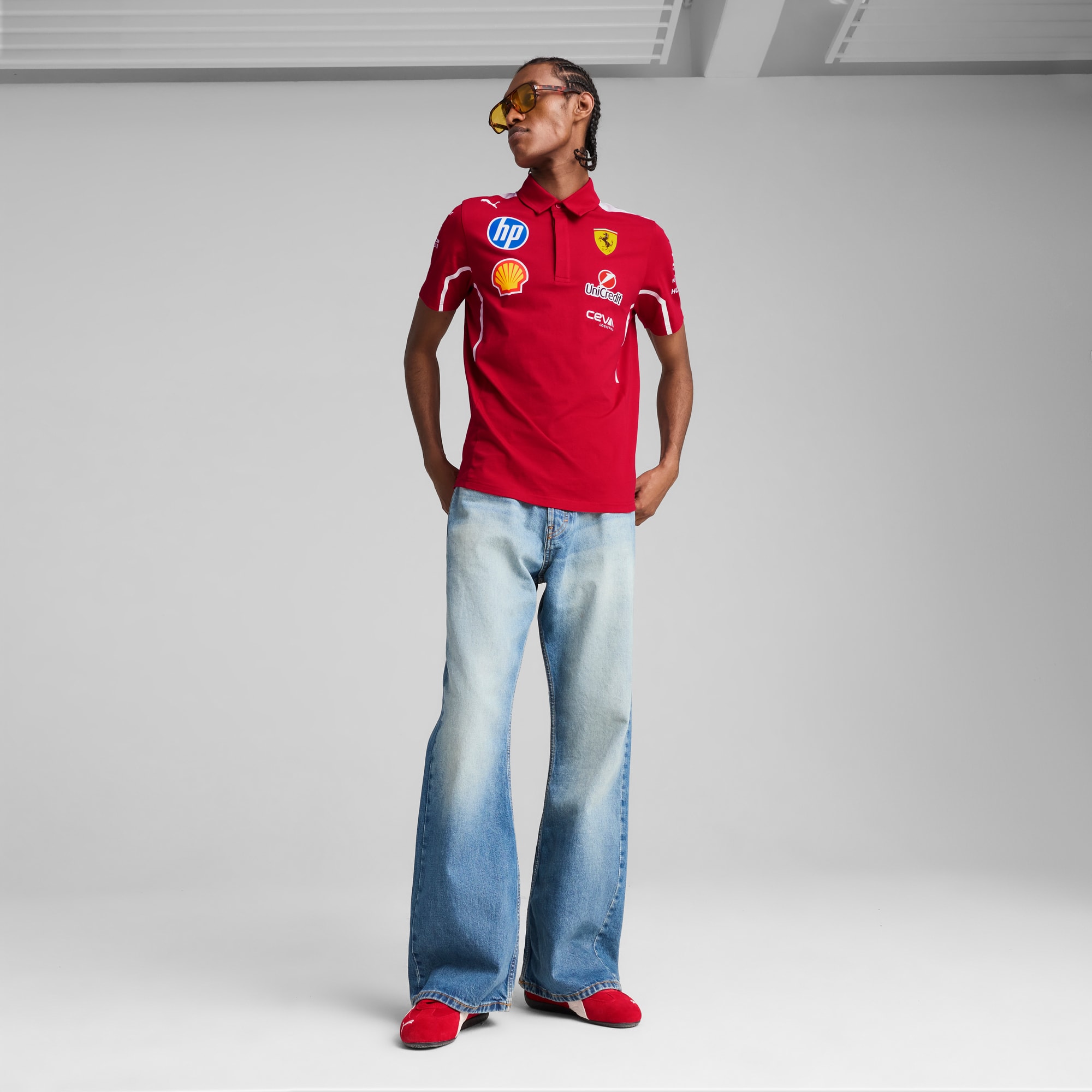 2025 Scuderia Ferrari Proポロシャツ Polo Team Pro Puma x Scuderia Ferrari® | Ferrari® Store
