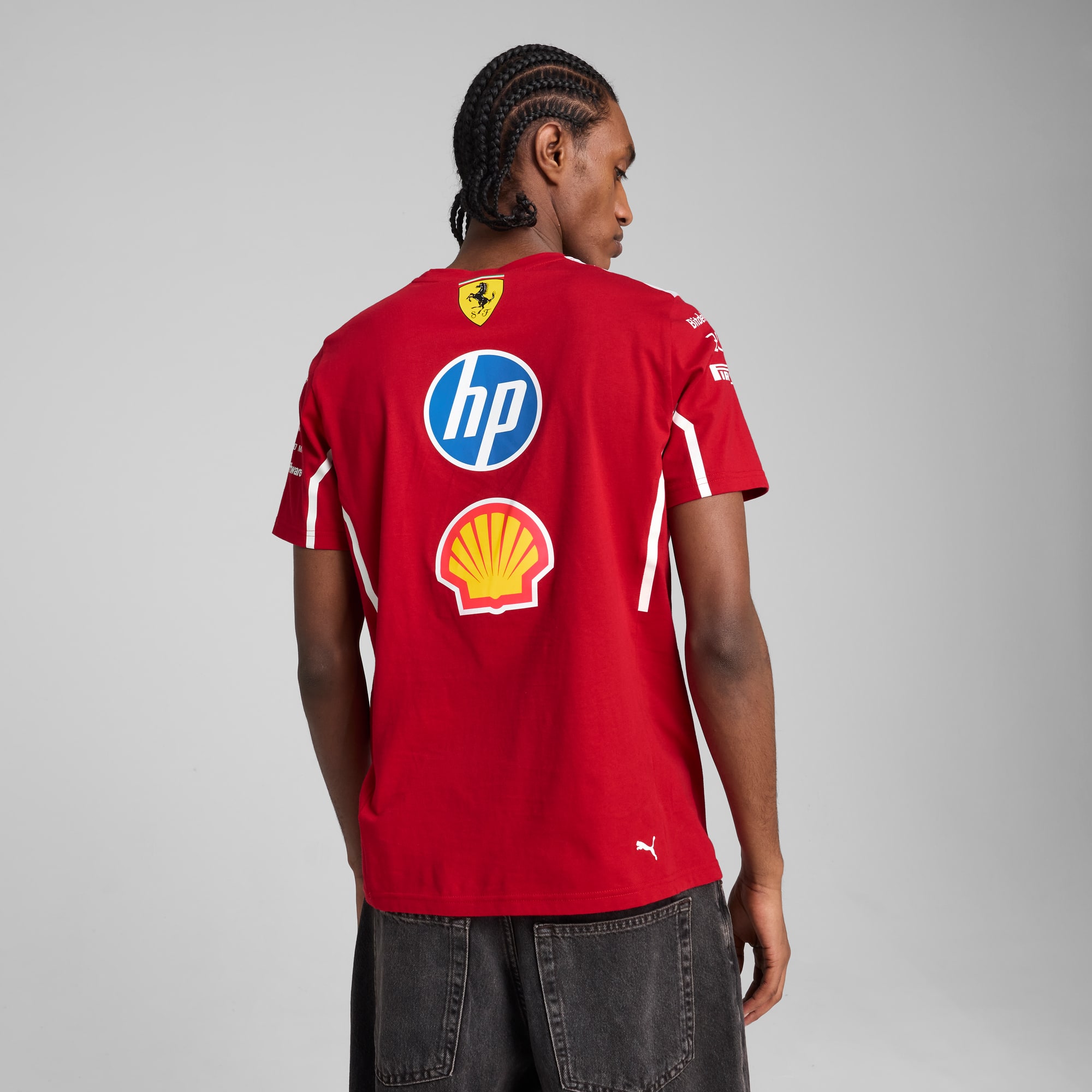 Scuderia Ferrari HP 2025 Team T-Shirt Herren, Dark Cherry, large