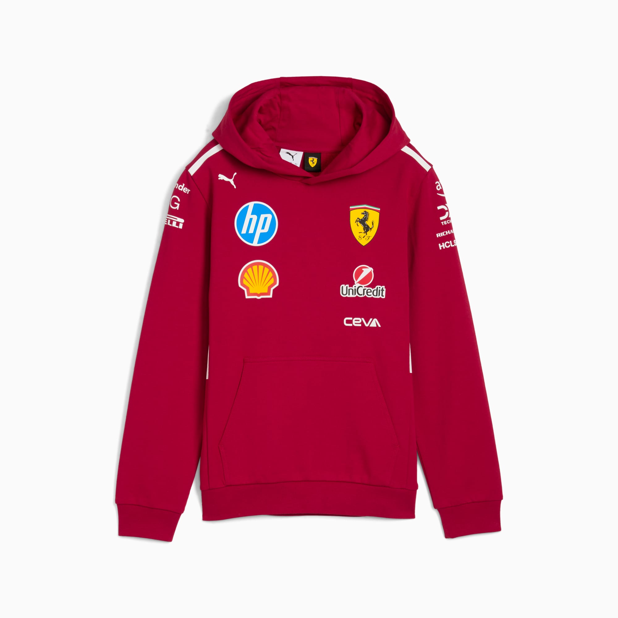 Scuderia Ferrari HP 2025 Team Hoodie Teenager, Dark Cherry, large