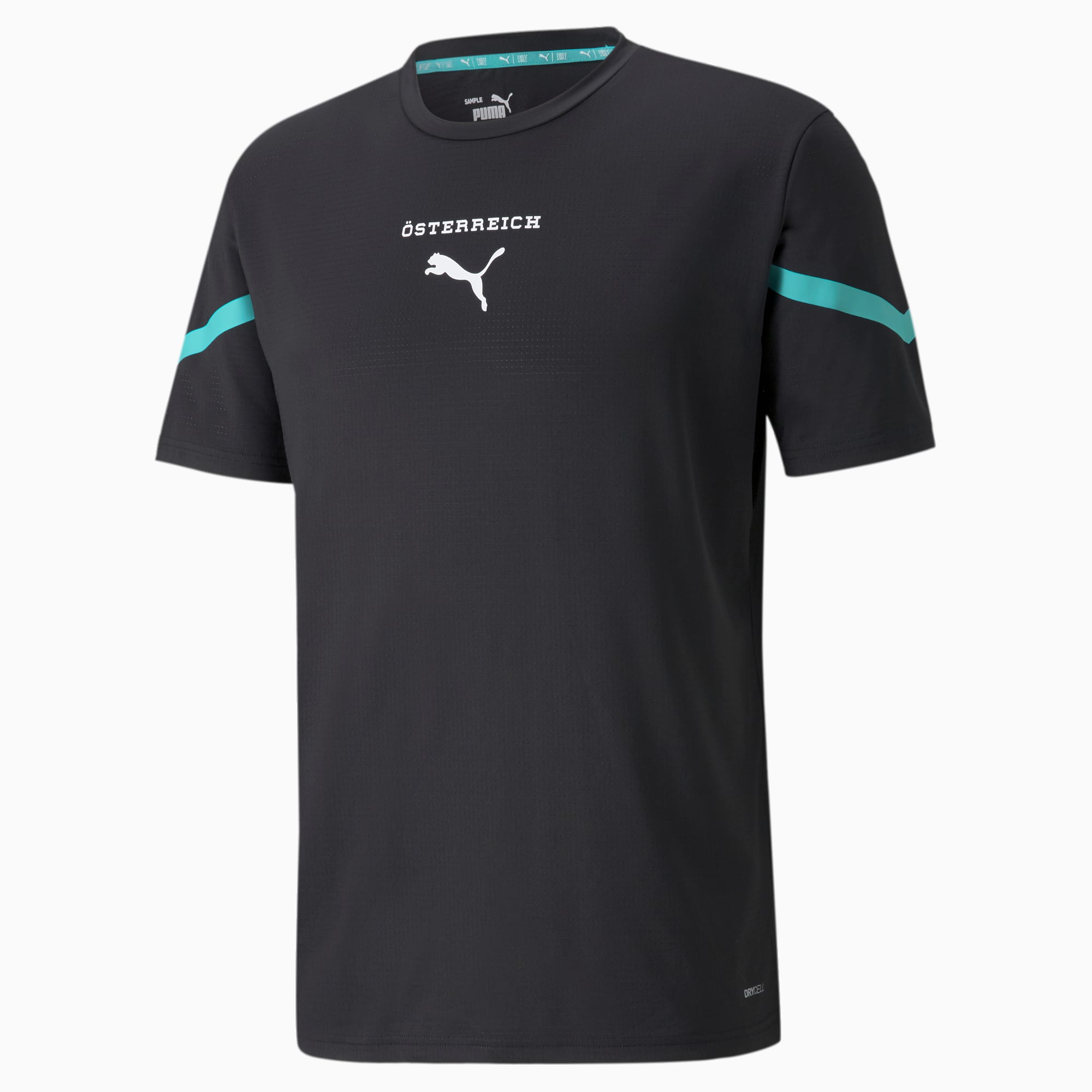 Puma X First Mile Austria Prematch Men S Football Jersey Puma Black Blue Turquoise Puma Bank Holiday Event Puma