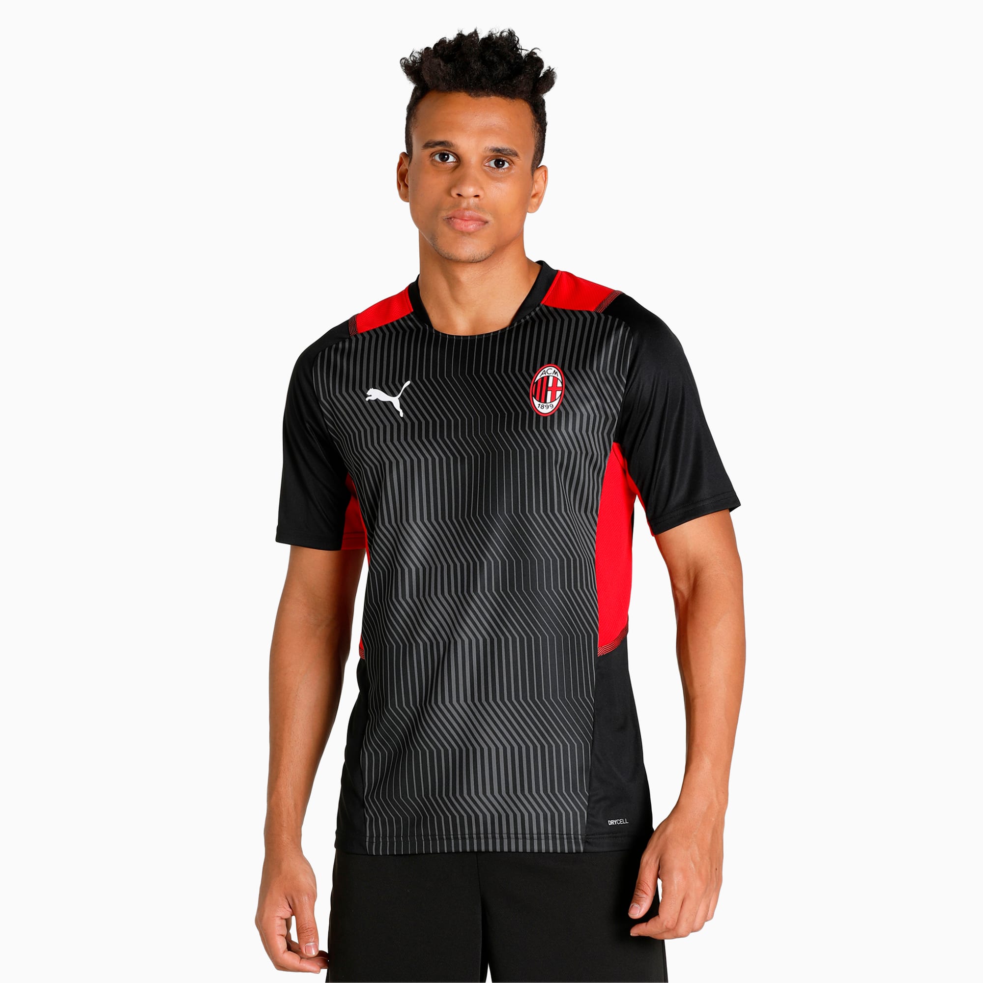AC Milan Training Men's Jersey | Black-Tango Red | PUMA Milan | PUMA