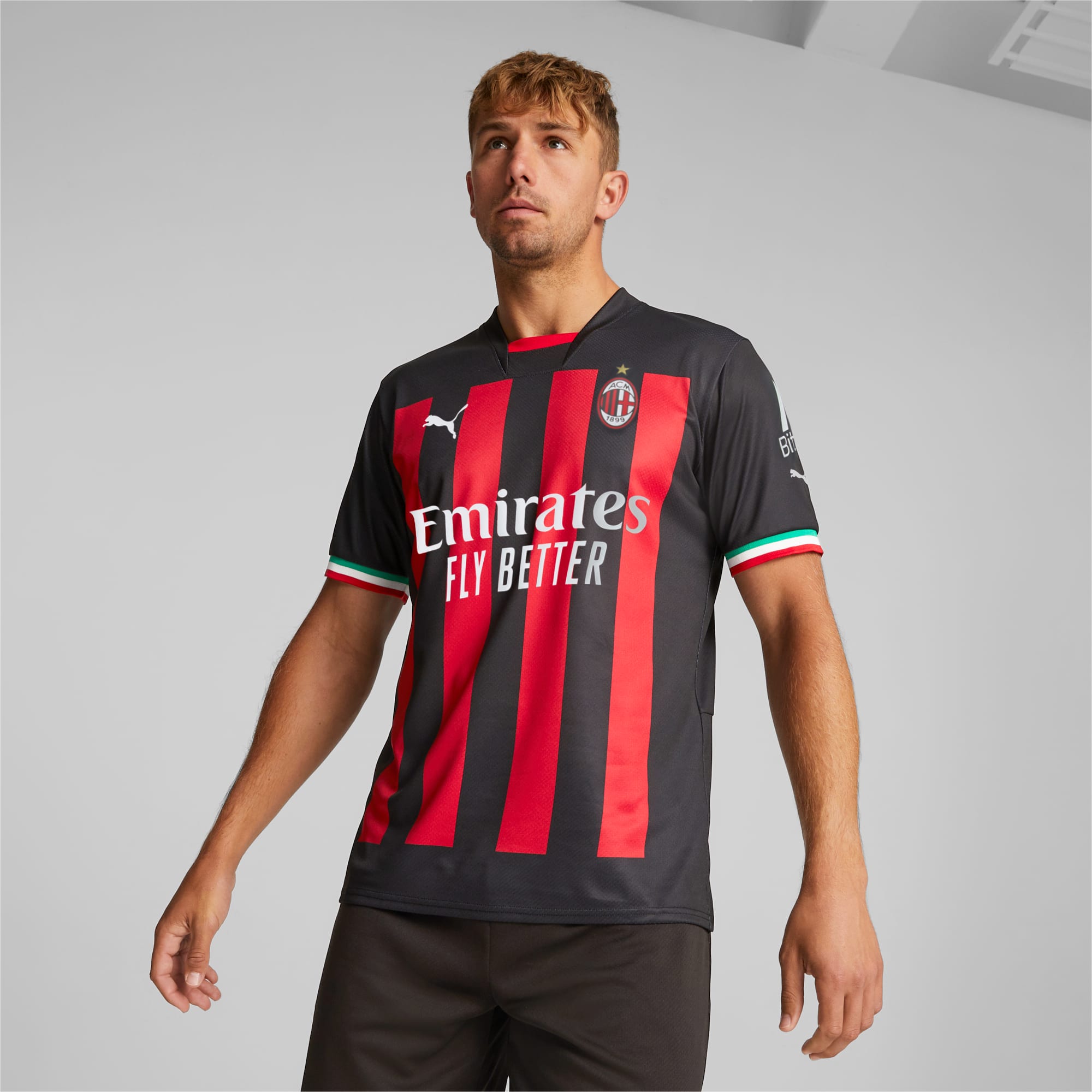 Réplica de camiseta fútbol de local de AC Milan para | red | PUMA