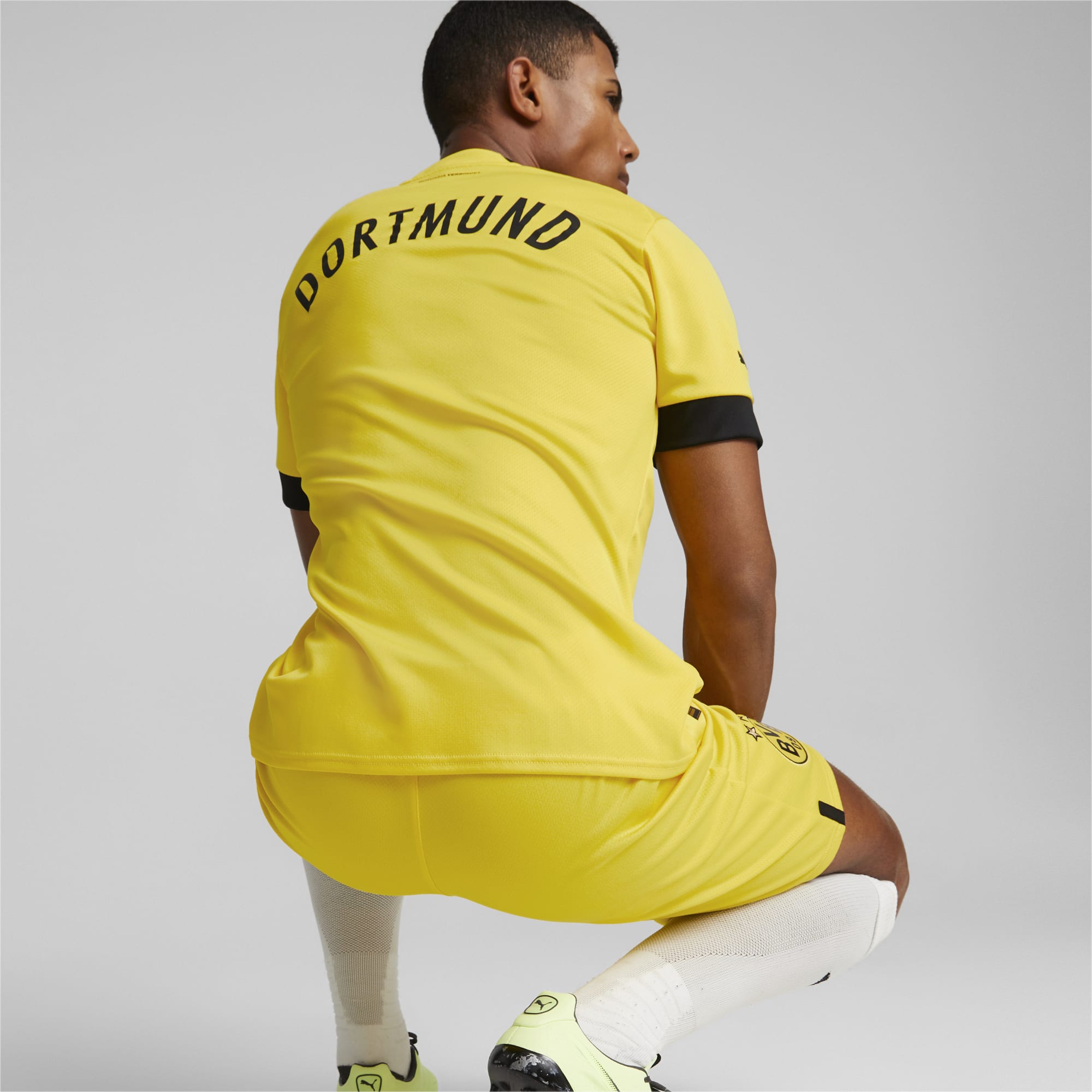 Borussia Dortmund Home 22 23 Replica Jersey Men Cyber Yellow