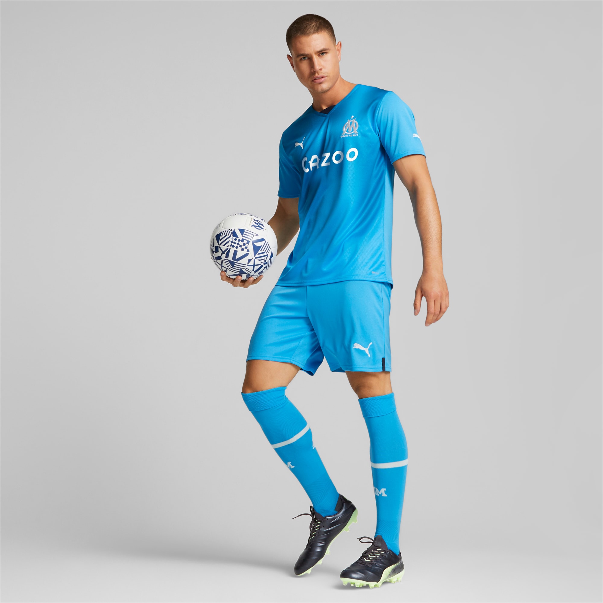 Puma Maillot d'Avant-Match Olympique de Marseille Homme Bleu- JD Sports  France