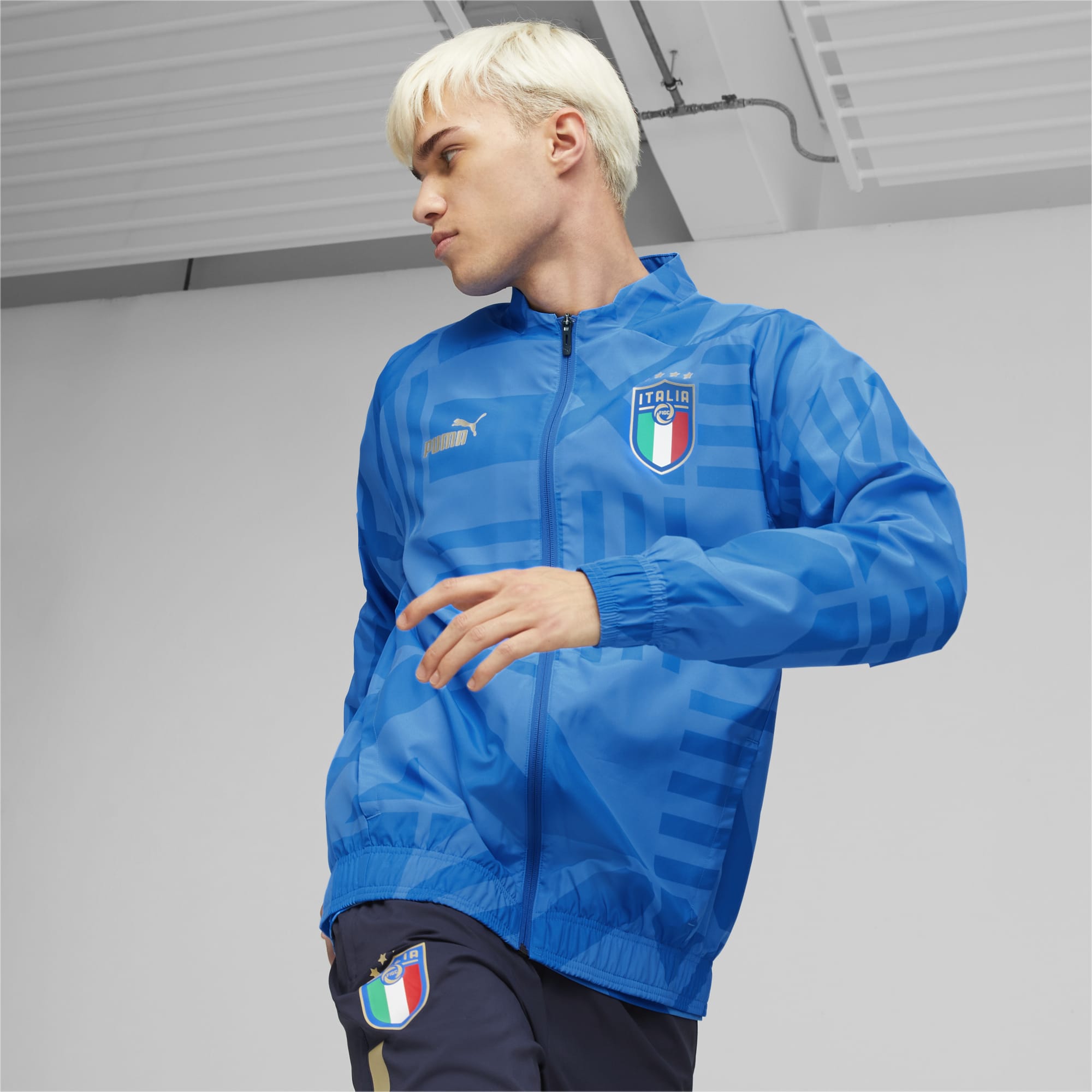 Italy Soccer Prematch Home Men's Jacket