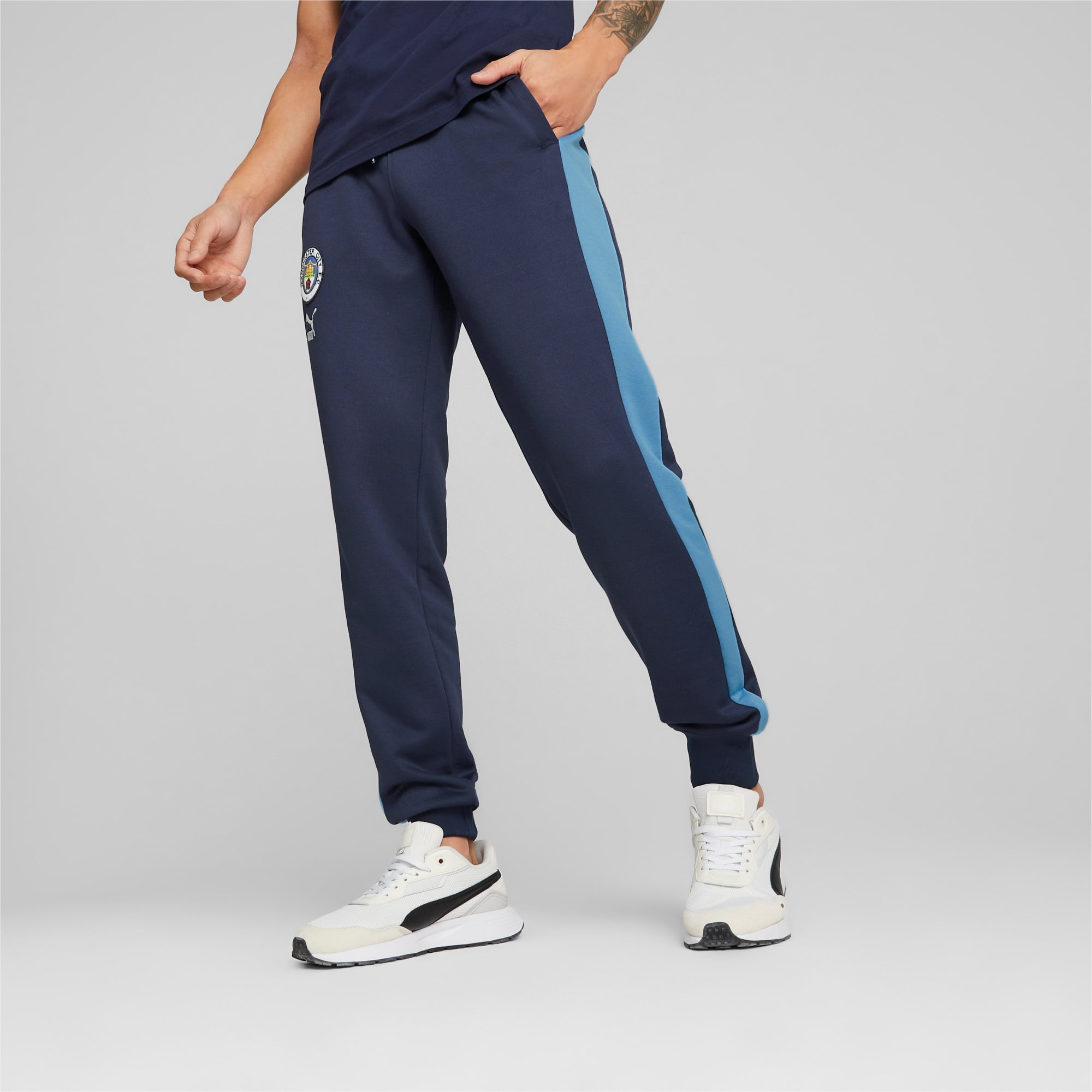 Puma t7 track pants blue clearance