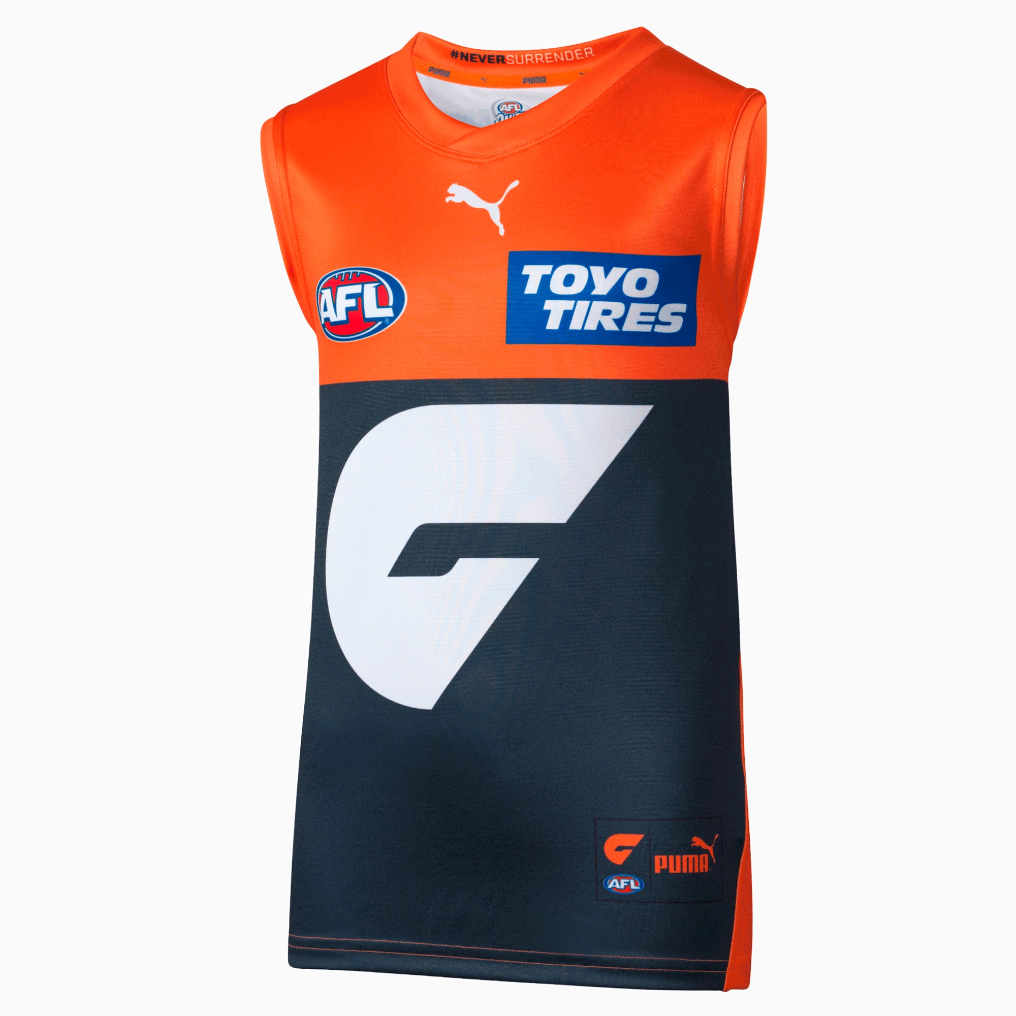 GWS GIANTS Youth Replica HOME Guernsey | Midnight Navy-GIANTS | PUMA ...