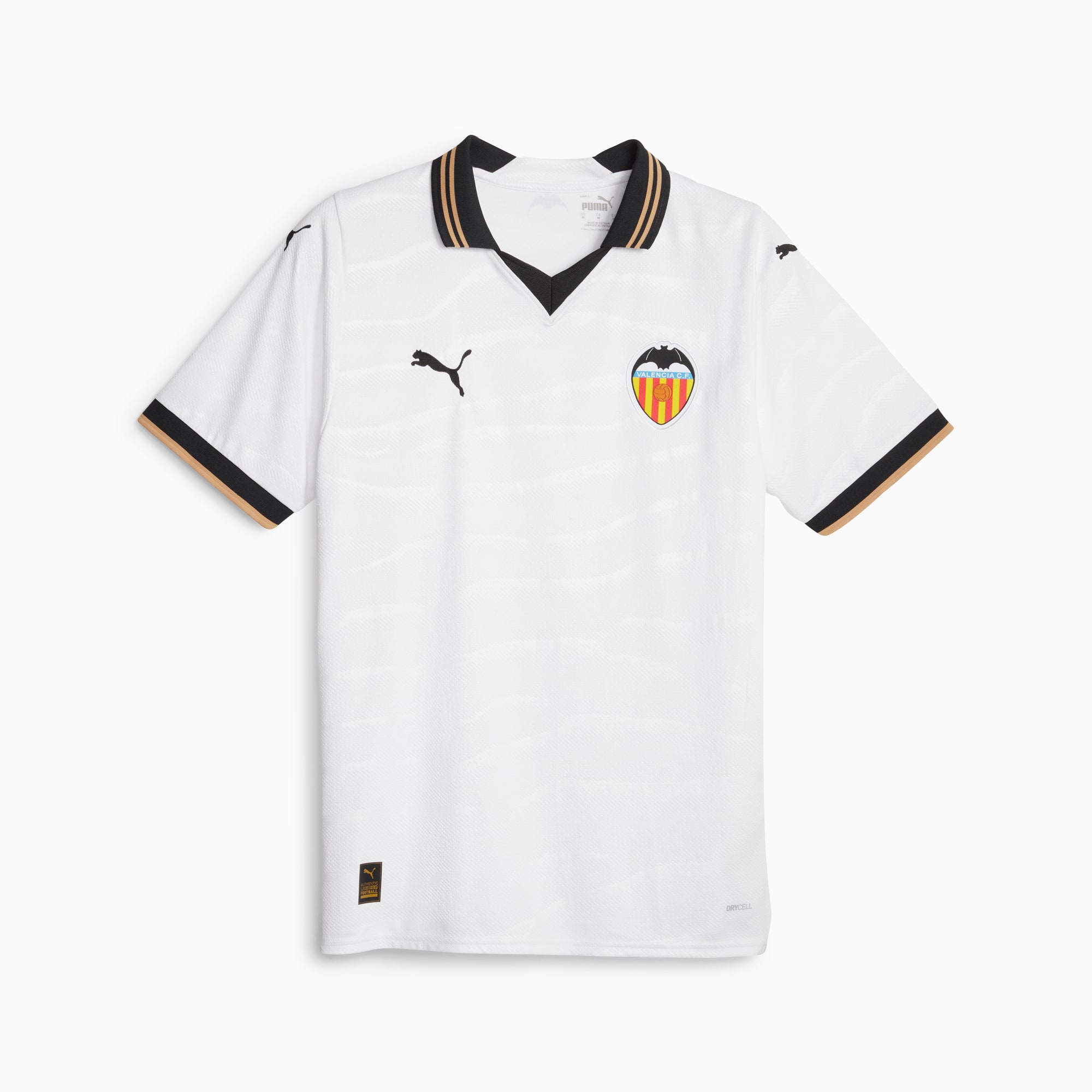 Valencia CF 23 24 Men s Home Jersey PUMA White Light Sand PUMA