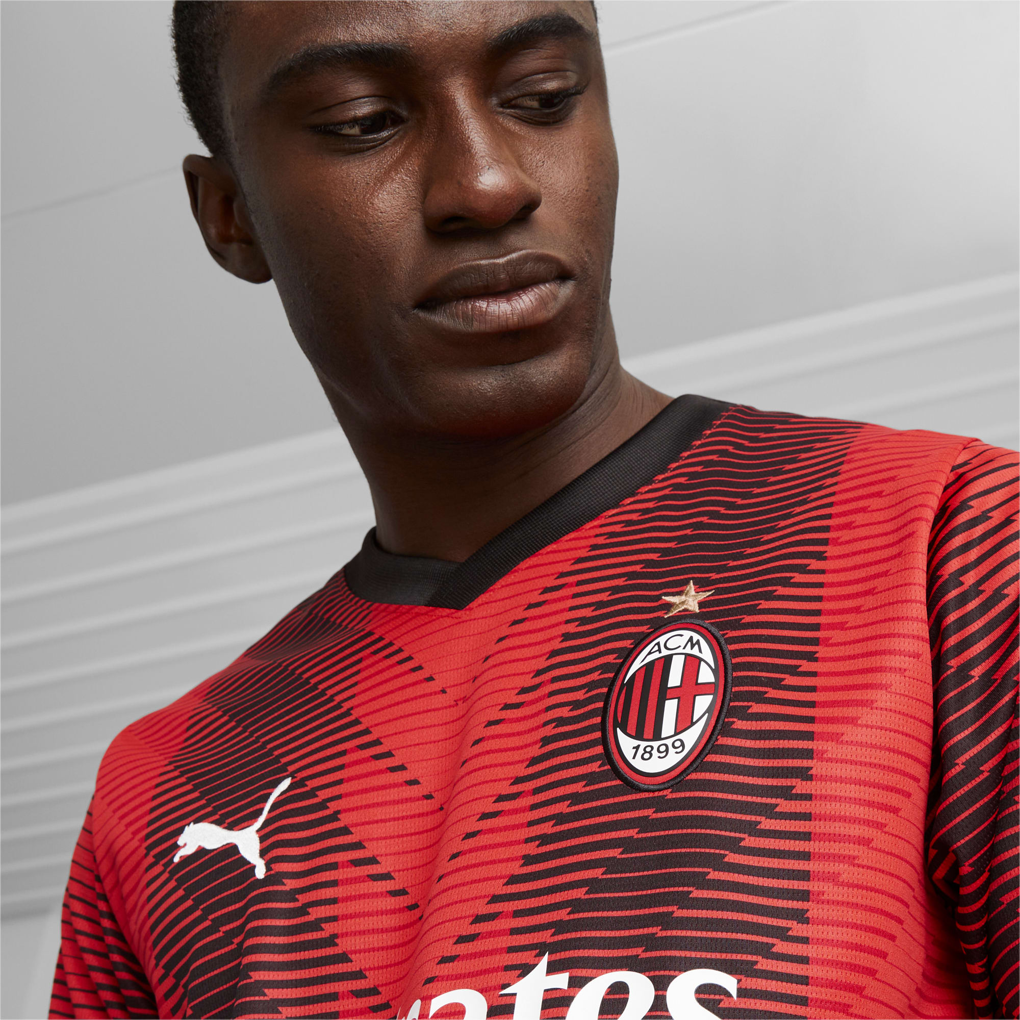 AC Milan No15 Gomez Home Long Sleeves Soccer Club Jersey