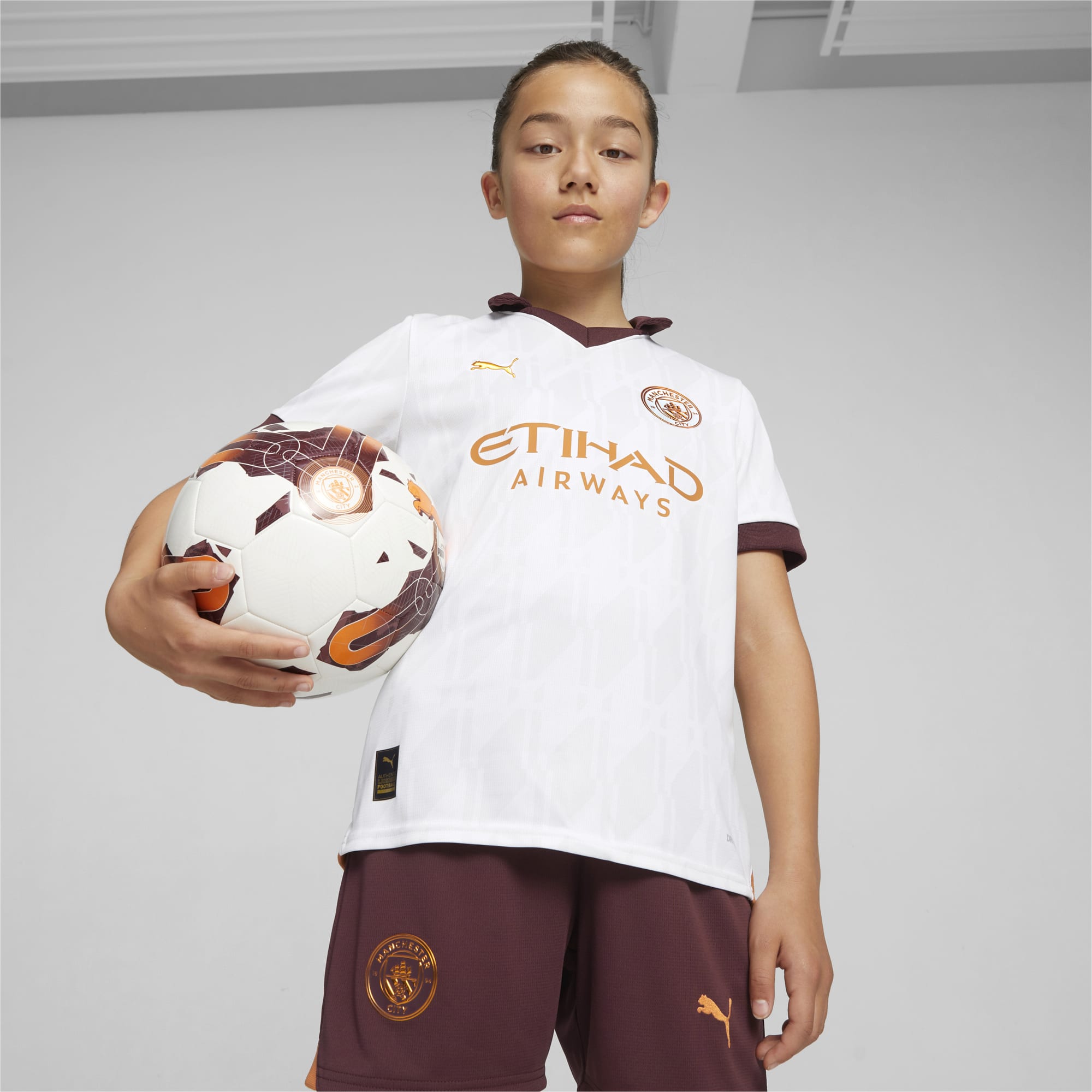 Kit Manchester City PUMA Domicile 23/24 - Jeune Enfant avec