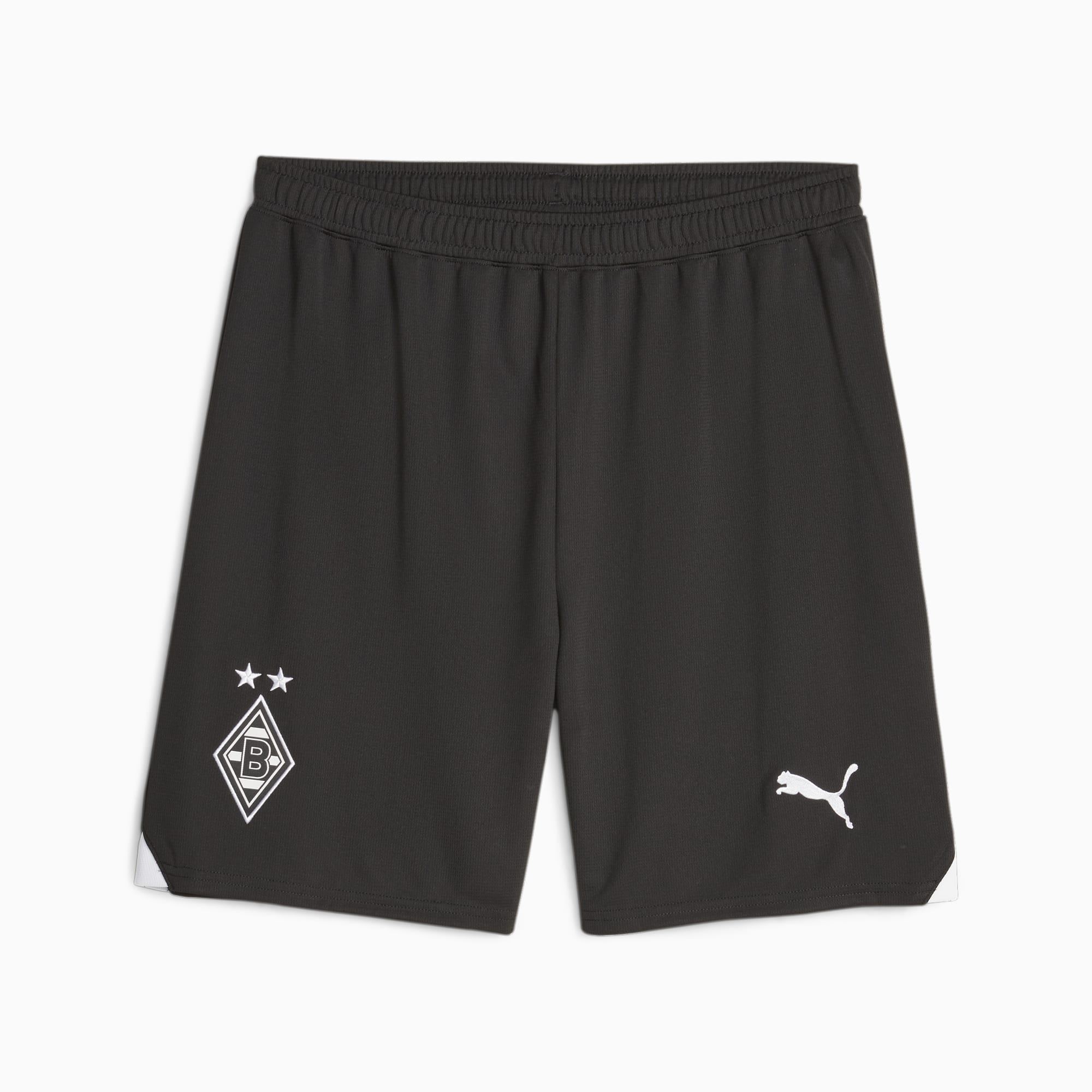Black puma football shorts hotsell