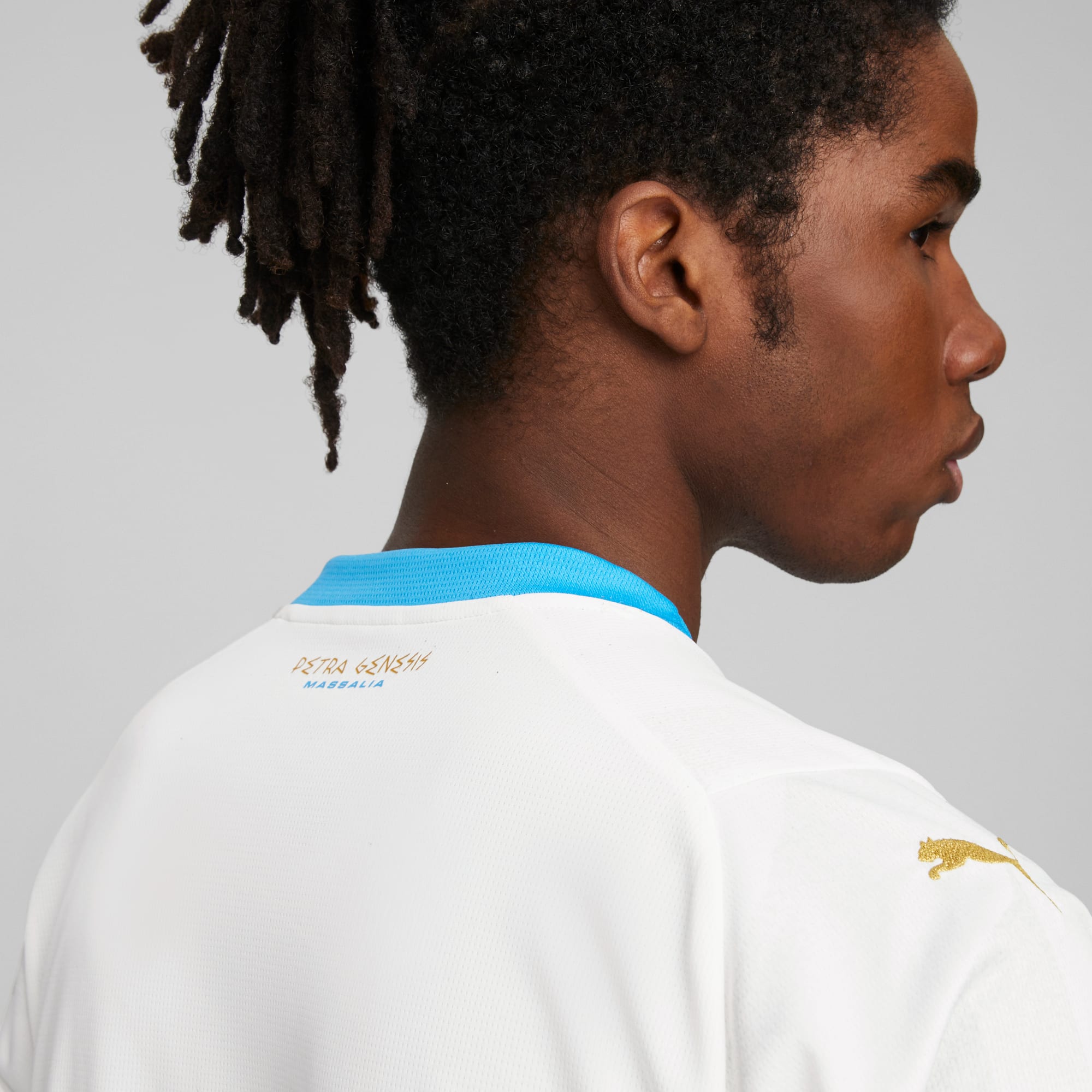 Maillot Puma Olympique de Marseille Blanc/Bleu Homme – Sosa Shopping