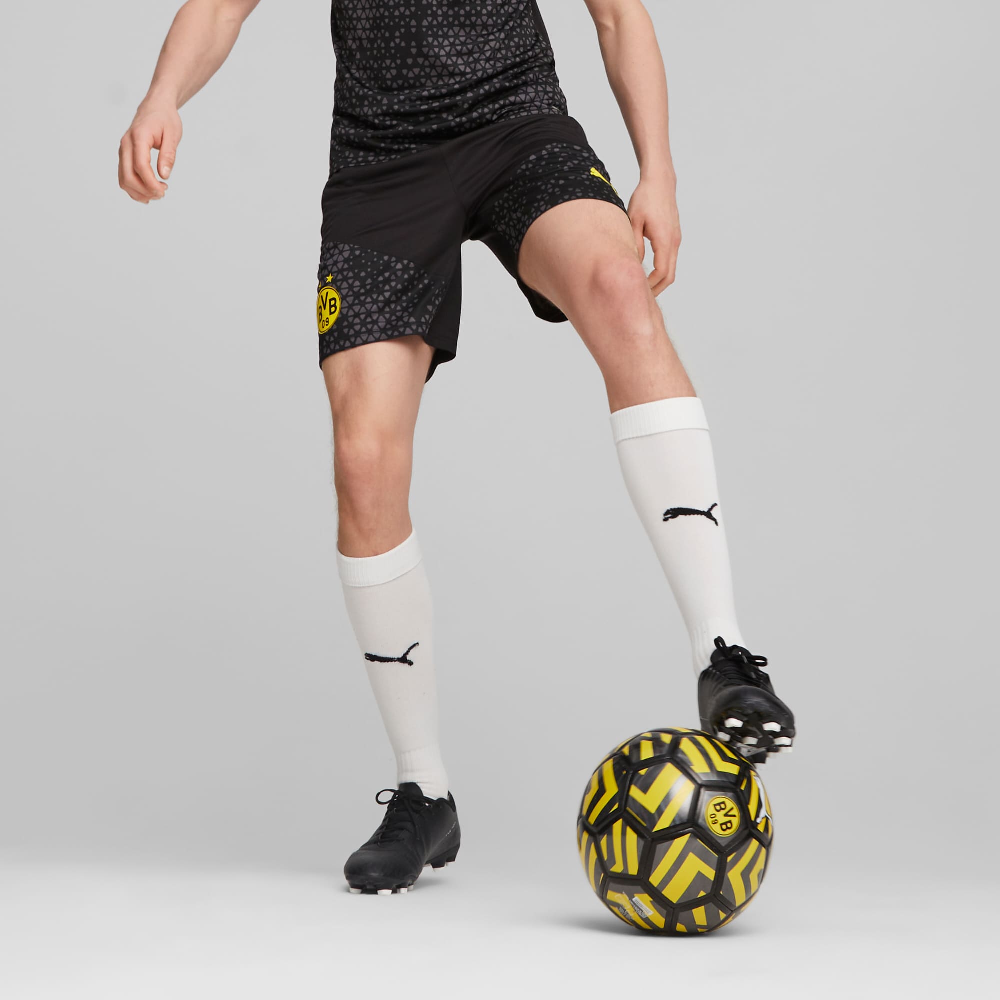 Puma black football shorts top