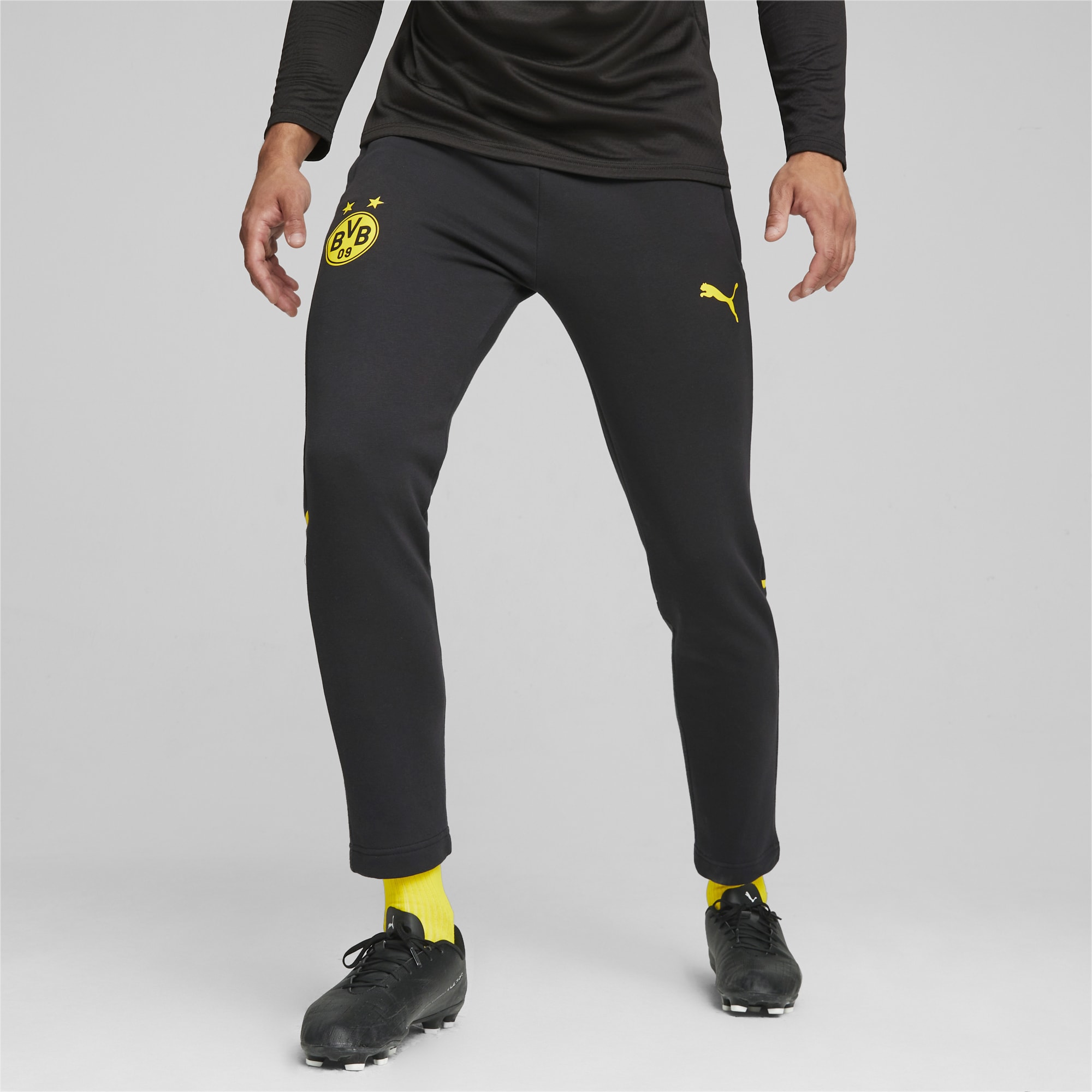 markt Mens een keer Borussia Dortmund Casuals voetbalbroek | yellow | PUMA