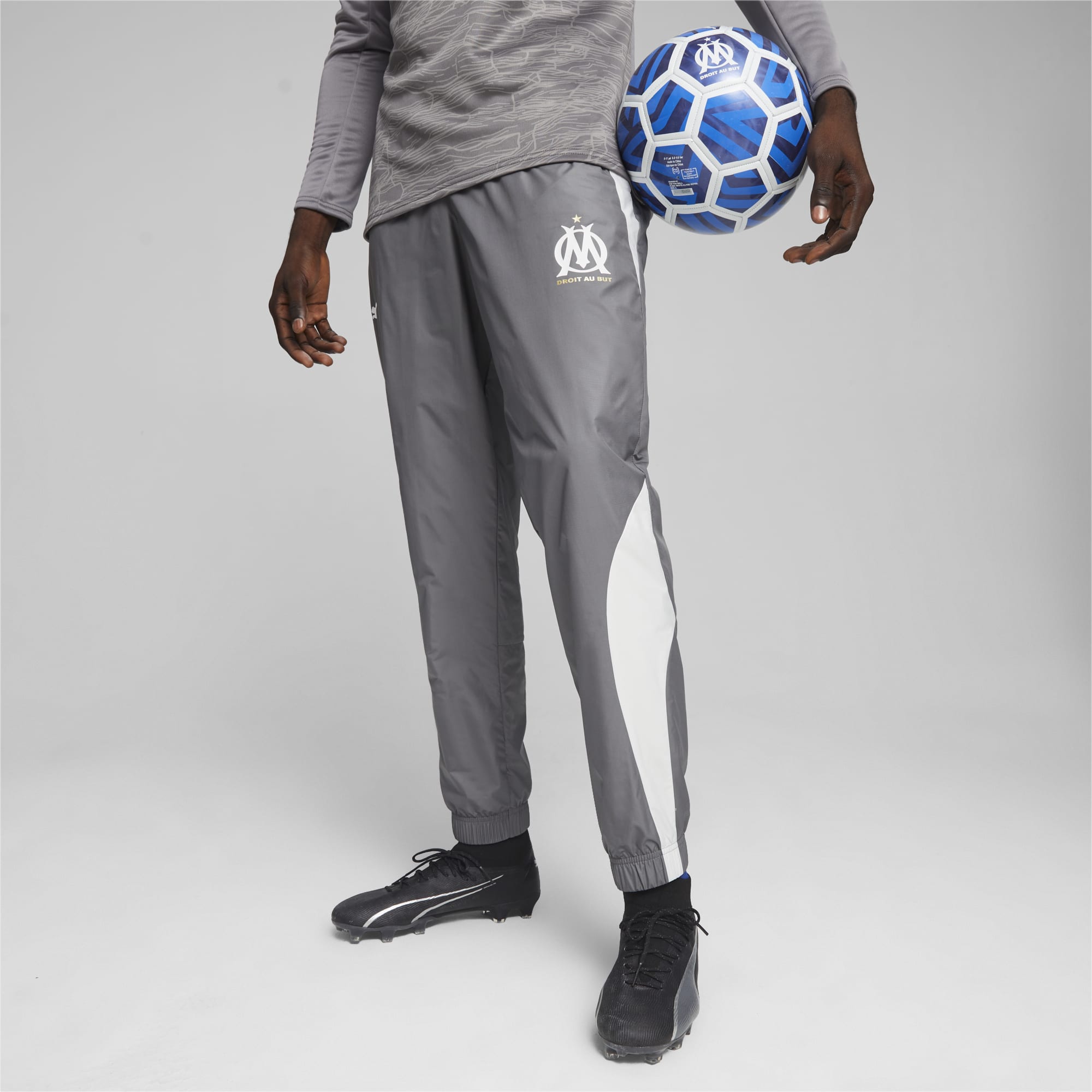 Olympique de Marseille Pre match Football Pants white PUMA